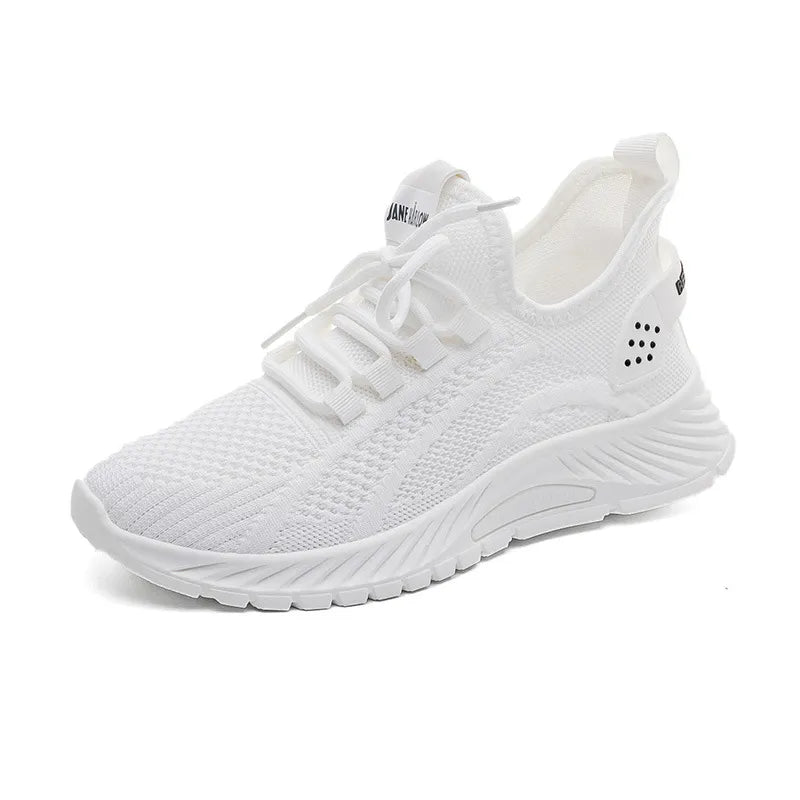 Mesh Lace - Up Platform Athletic Shoes - Flip Flop Dynasty
