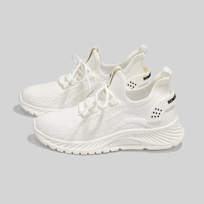 Mesh Lace - Up Platform Athletic Shoes - Flip Flop Dynasty