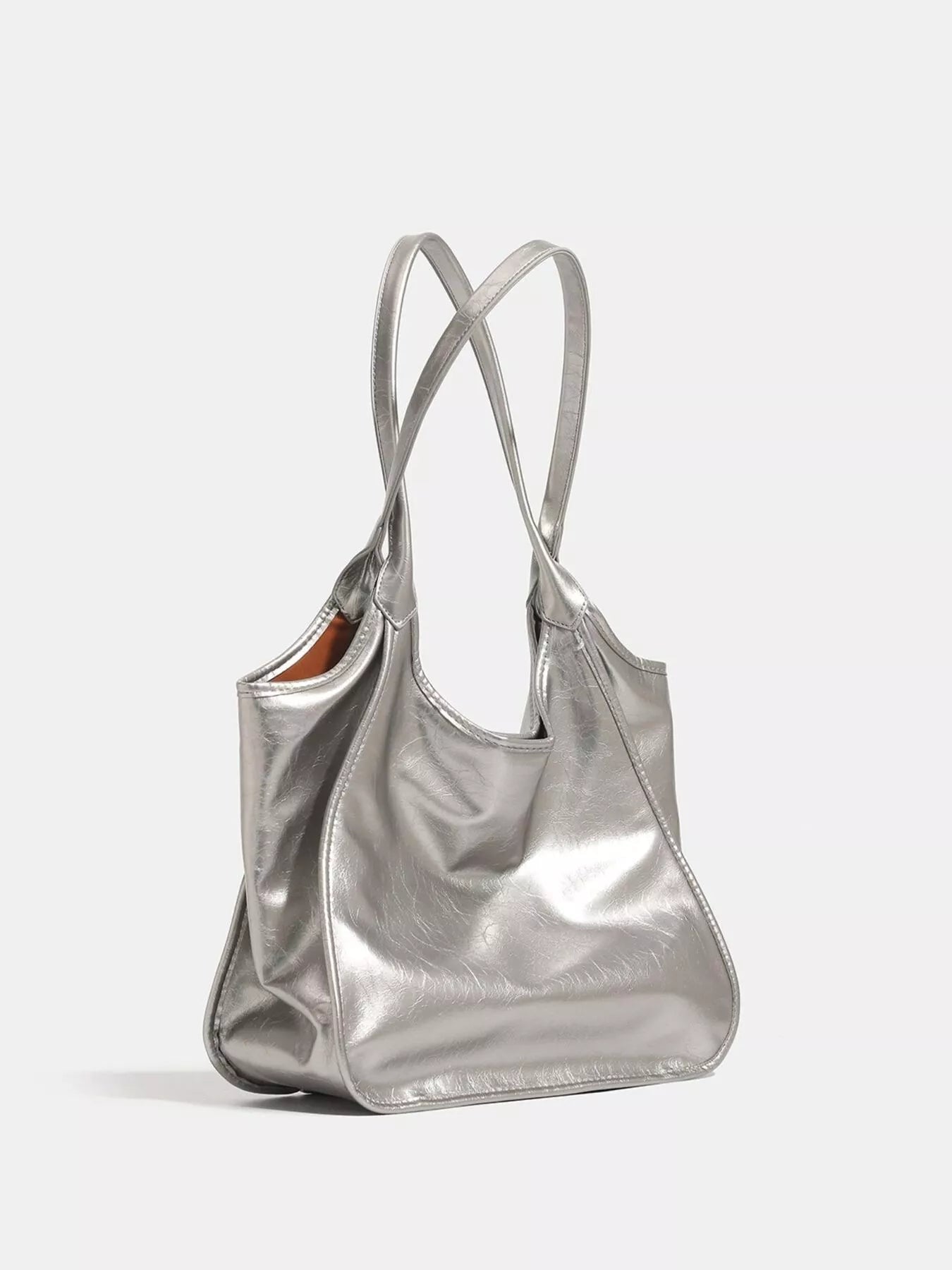 Metallic PU Leather Tote Bag - Flip Flop Dynasty