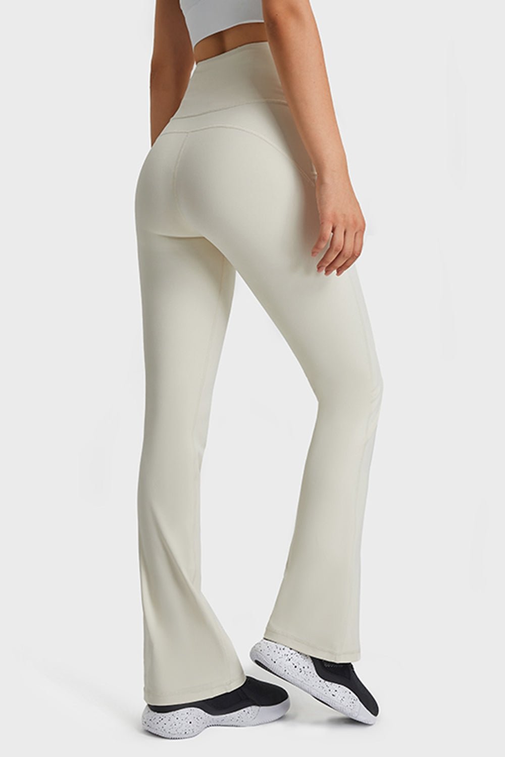 Millennia Elastic Waist Flare Yoga Pants - Flip Flop Dynasty