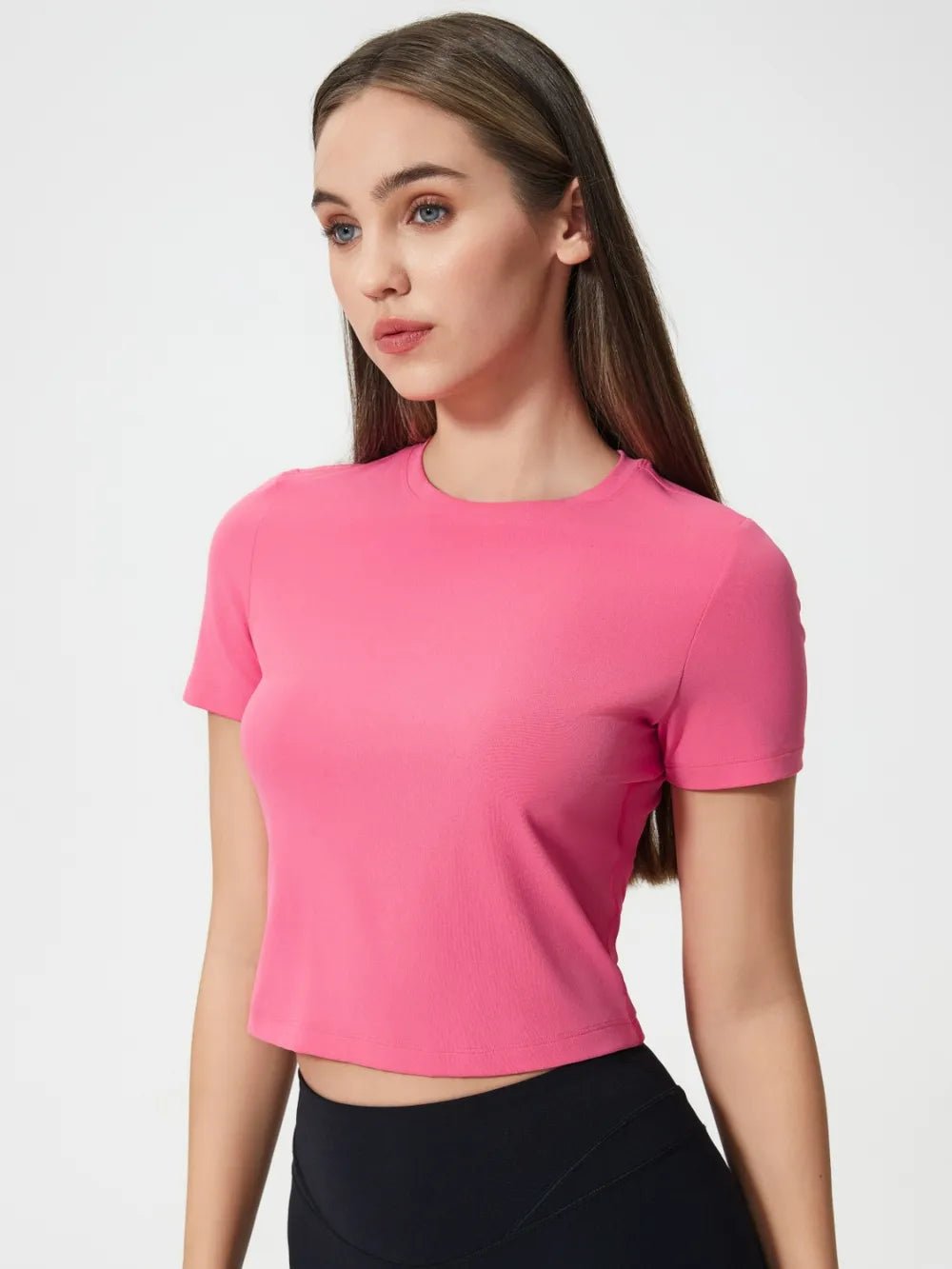 Millennia Round Neck Short Sleeve Active T-Shirt - Flip Flop Dynasty