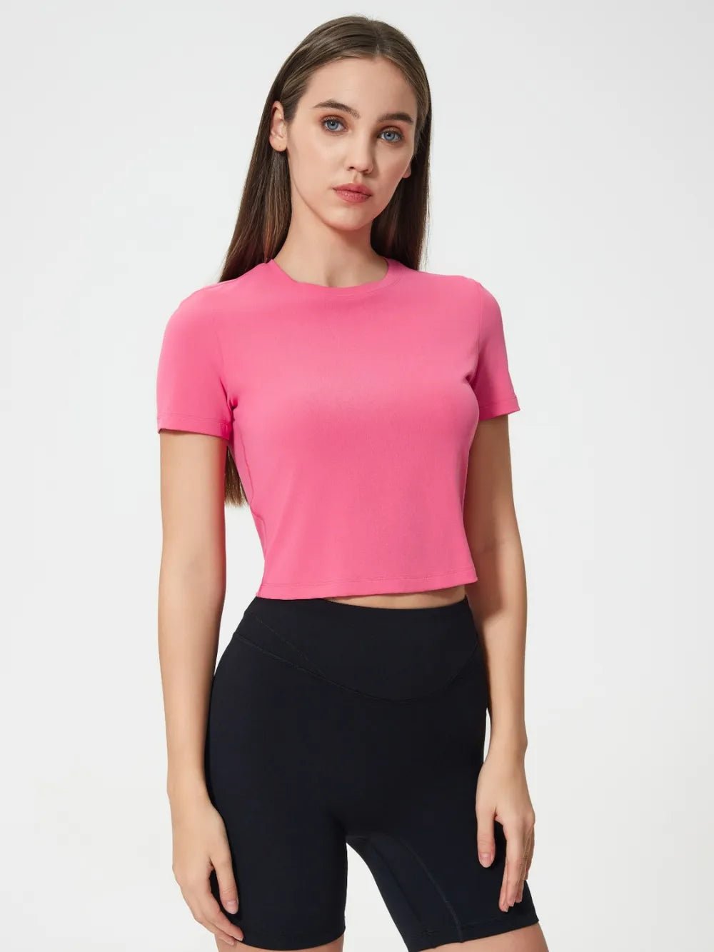 Millennia Round Neck Short Sleeve Active T-Shirt - Flip Flop Dynasty