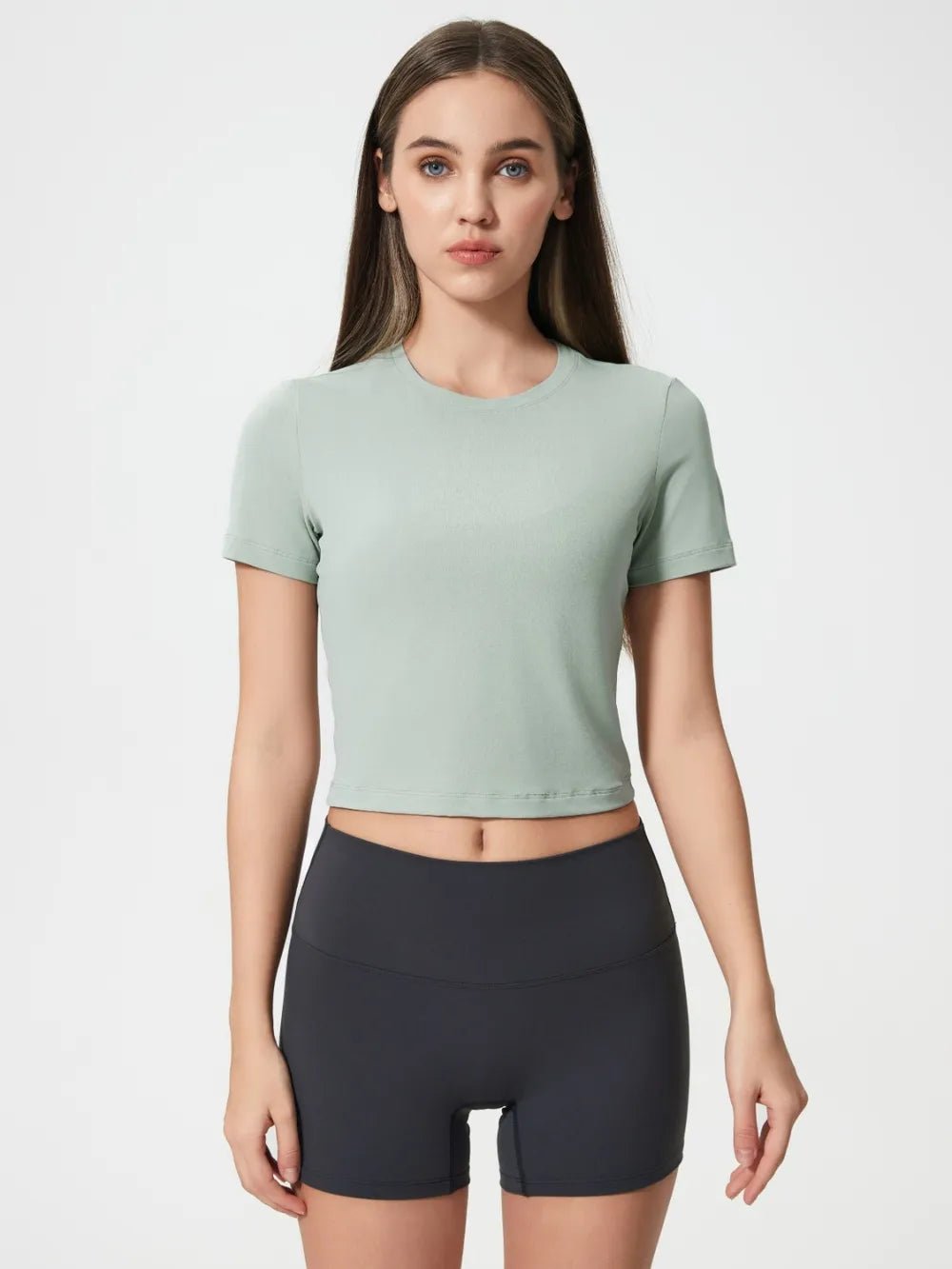 Millennia Round Neck Short Sleeve Active T-Shirt - Flip Flop Dynasty