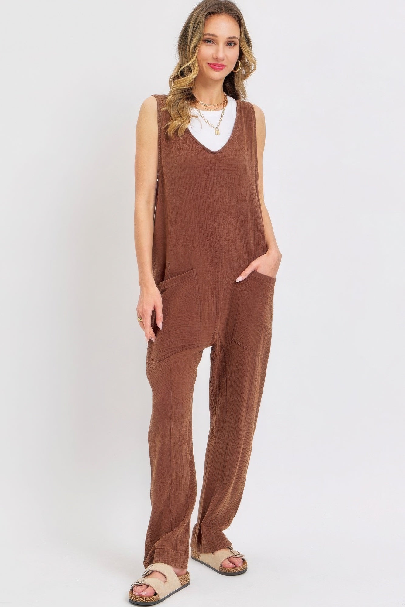 Mineral Washed Summer Jumpsuit - Flip Flop Dynasty