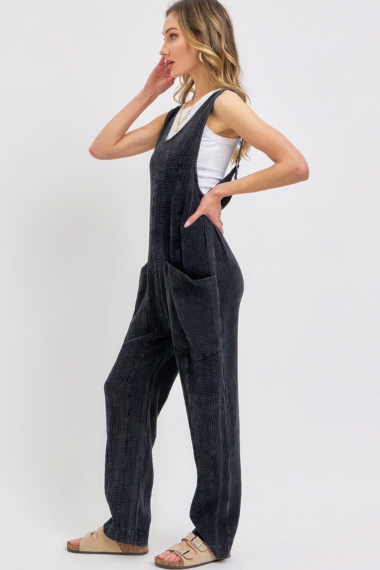 Mineral Washed Summer Jumpsuit - Flip Flop Dynasty