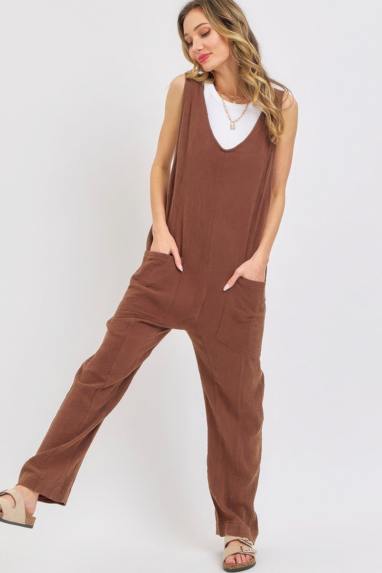 Mineral Washed Summer Jumpsuit - Flip Flop Dynasty