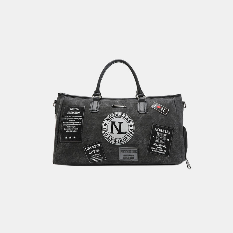 Nicole Lee USA Denim Patch Duffel - Flip Flop Dynasty