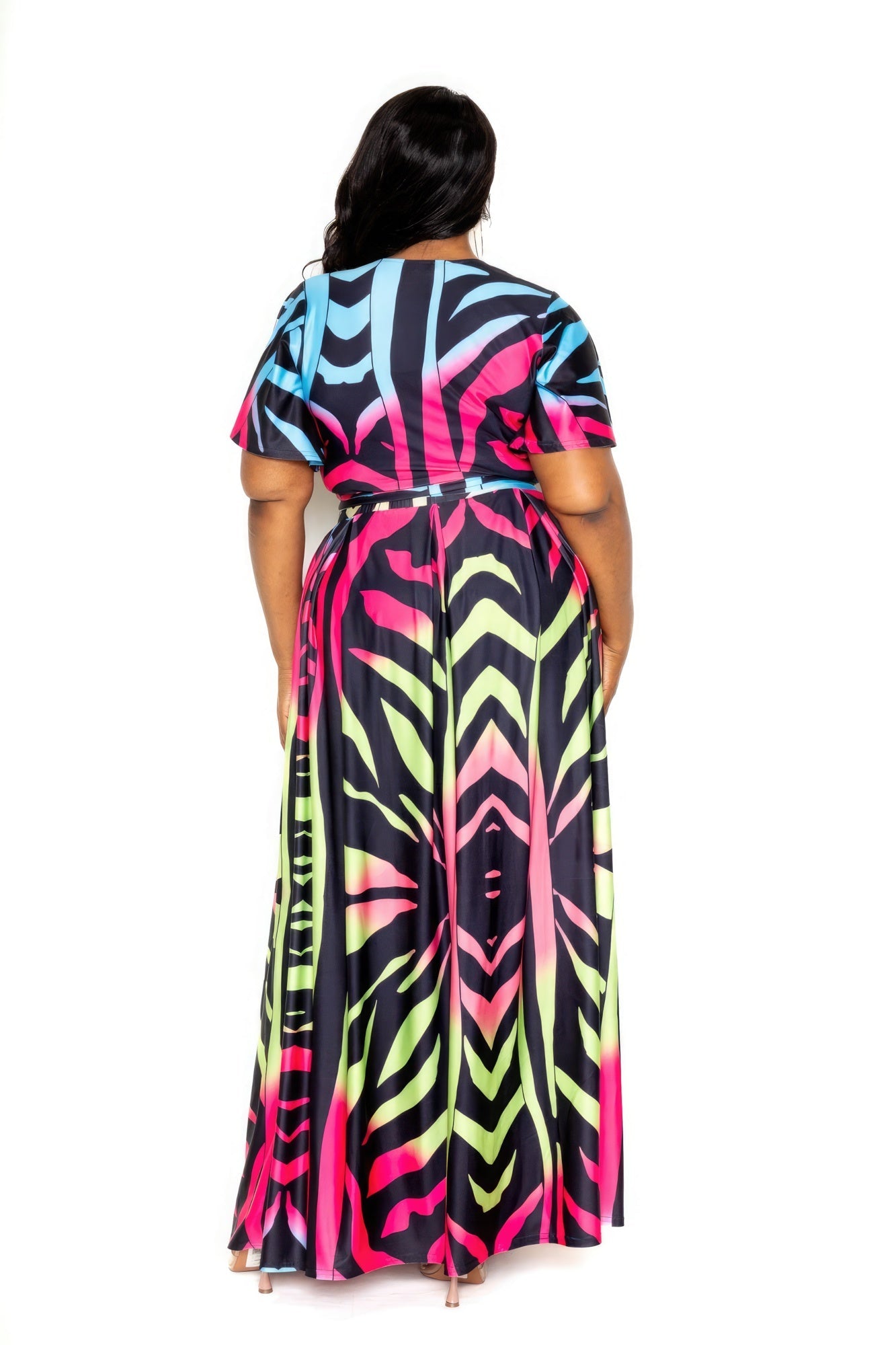 Ombre Animal Maxi Skirt & Top Set - Flip Flop Dynasty