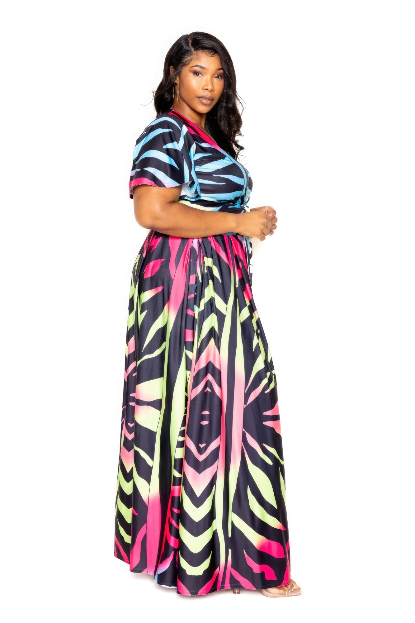 Ombre Animal Maxi Skirt & Top Set - Flip Flop Dynasty