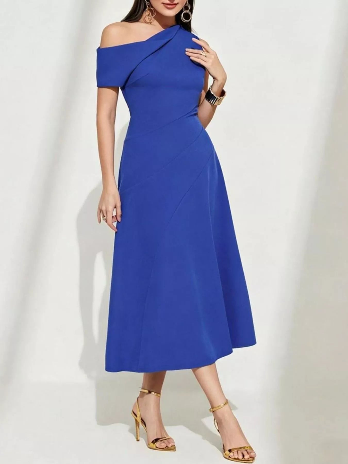 One - Shoulder Midi Dress - Flip Flop Dynasty