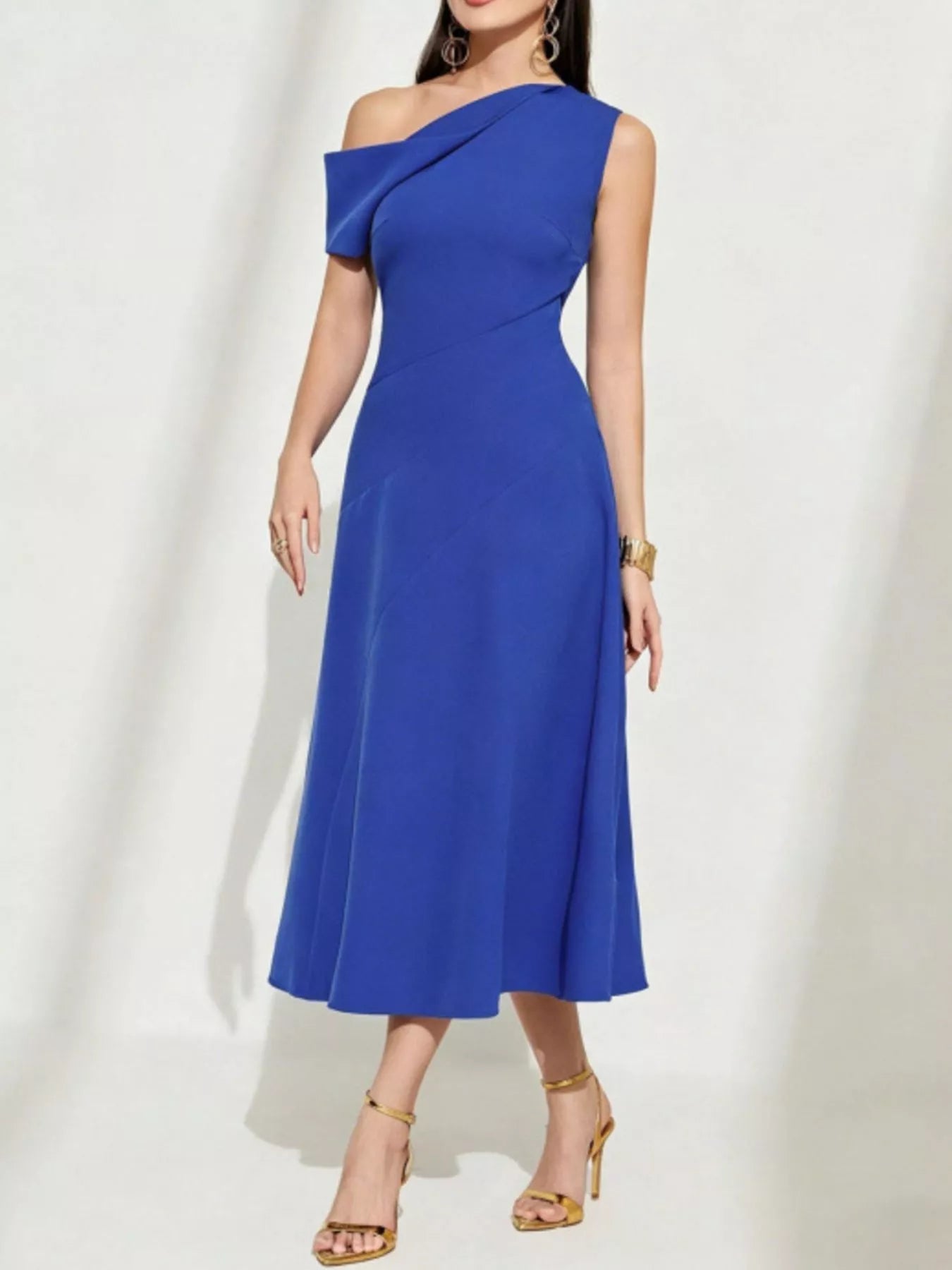 One - Shoulder Midi Dress - Flip Flop Dynasty