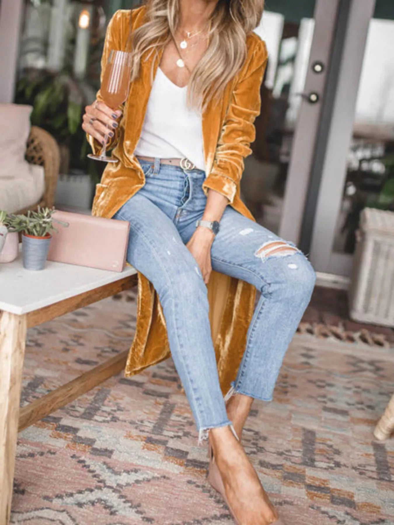 Open Front Long Sleeve Longline Cardigan - Flip Flop Dynasty