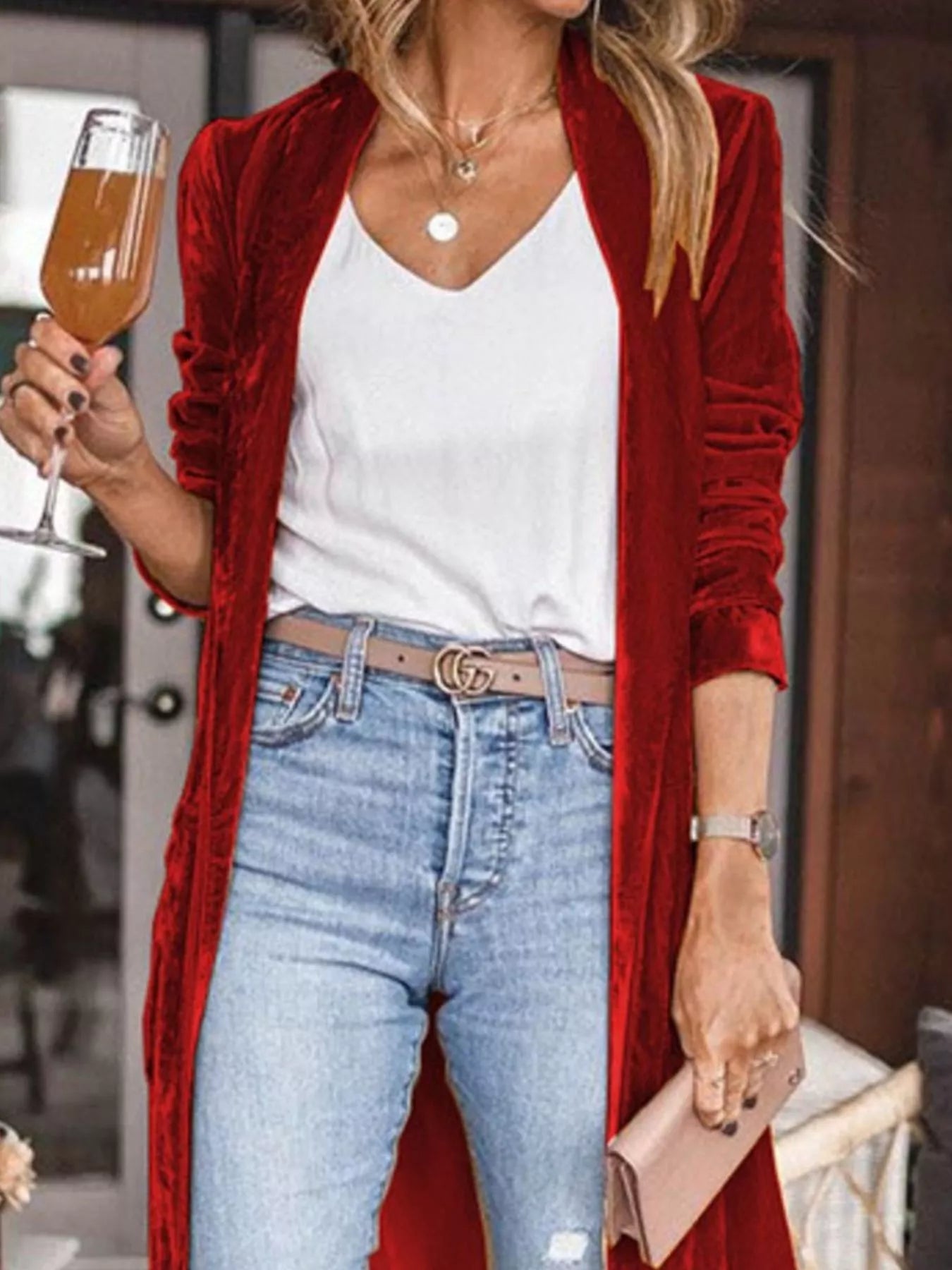 Open Front Long Sleeve Longline Cardigan - Flip Flop Dynasty