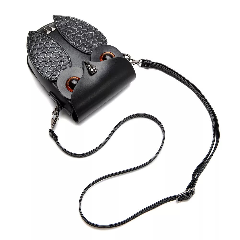 Owl Design Leather Crossbody Bag - Flip Flop Dynasty
