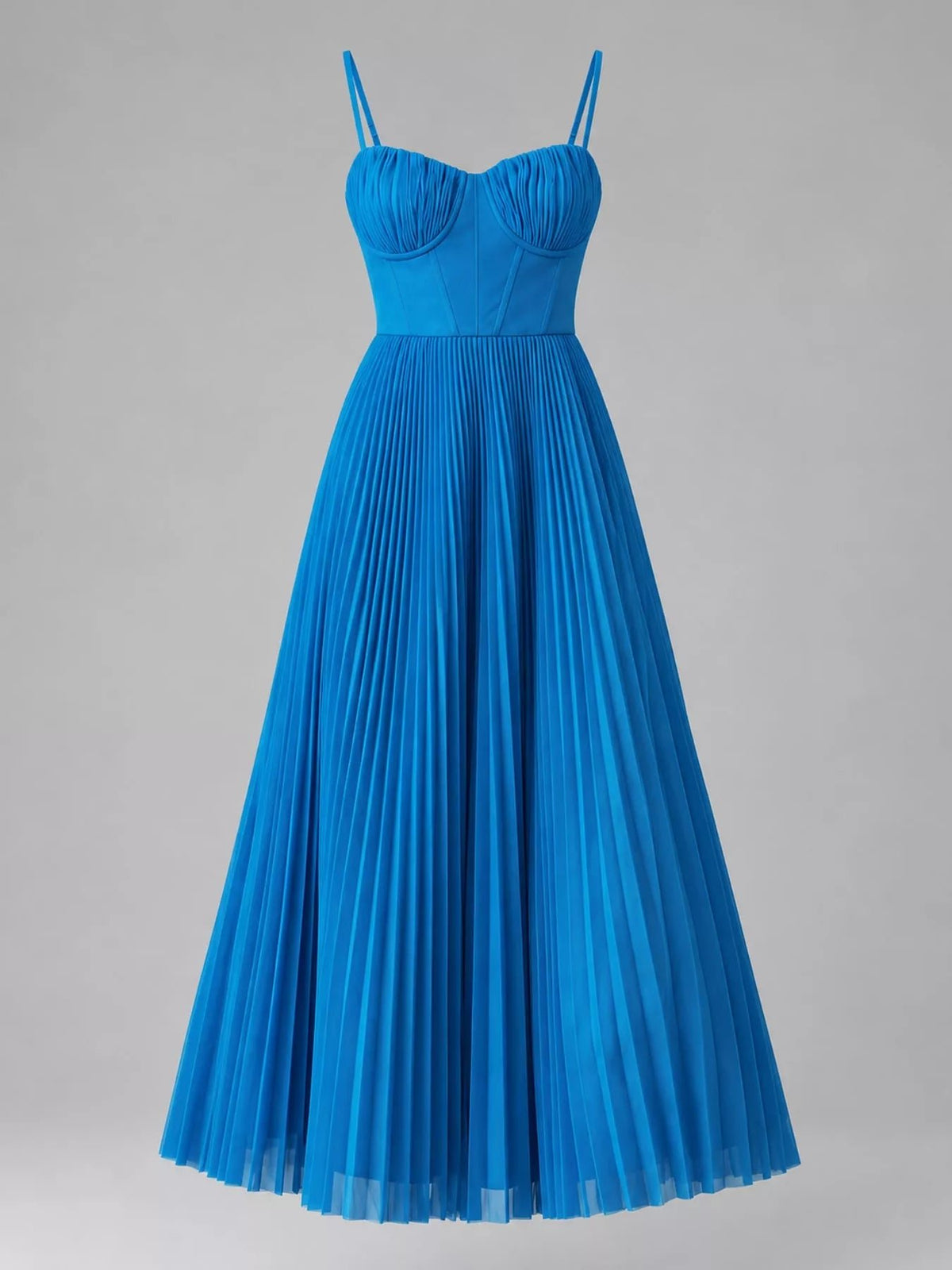Pleated Sweetheart Neck Midi Dress - Flip Flop Dynasty