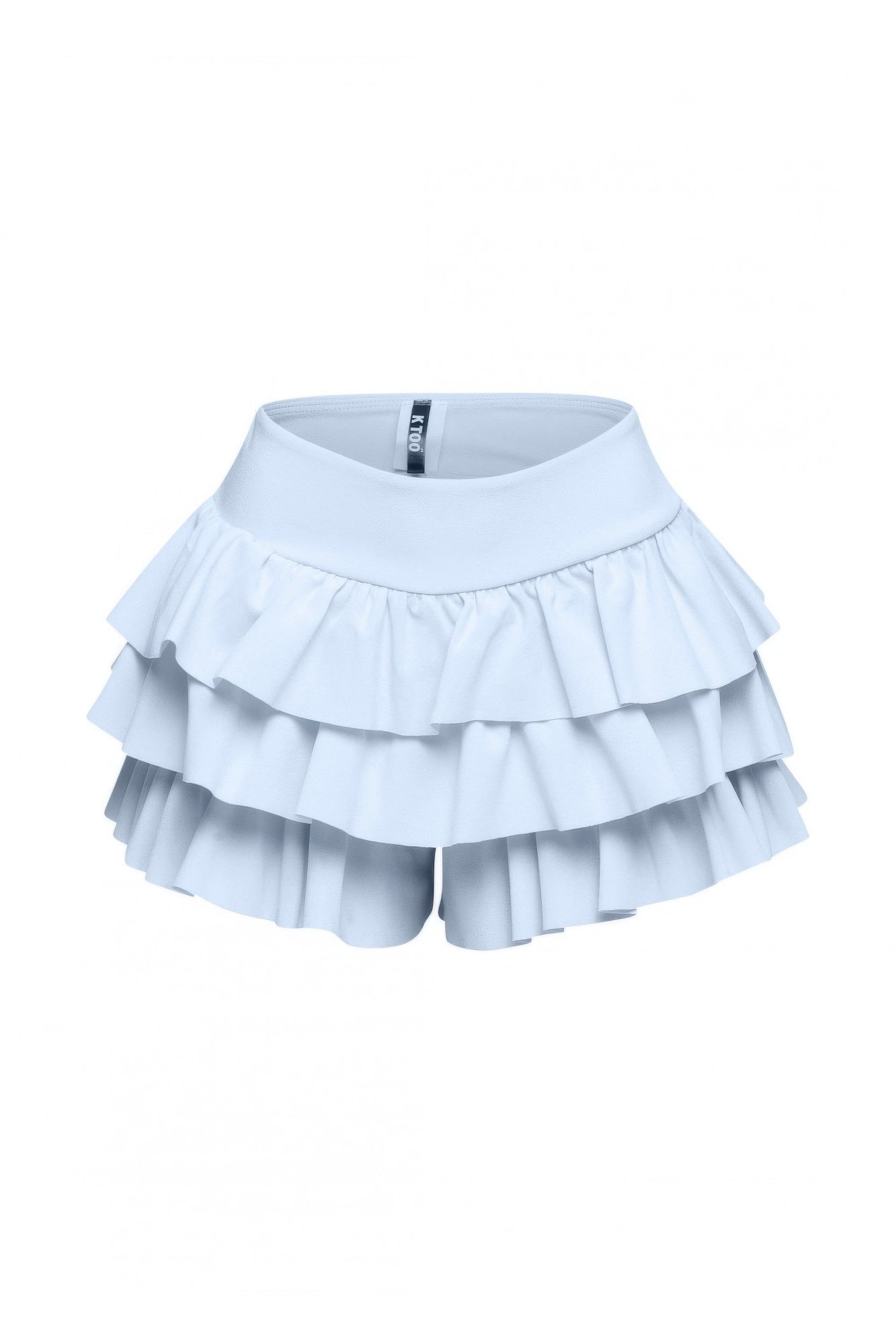 Plus Size Solid Ruffled Shorts - Flip Flop Dynasty