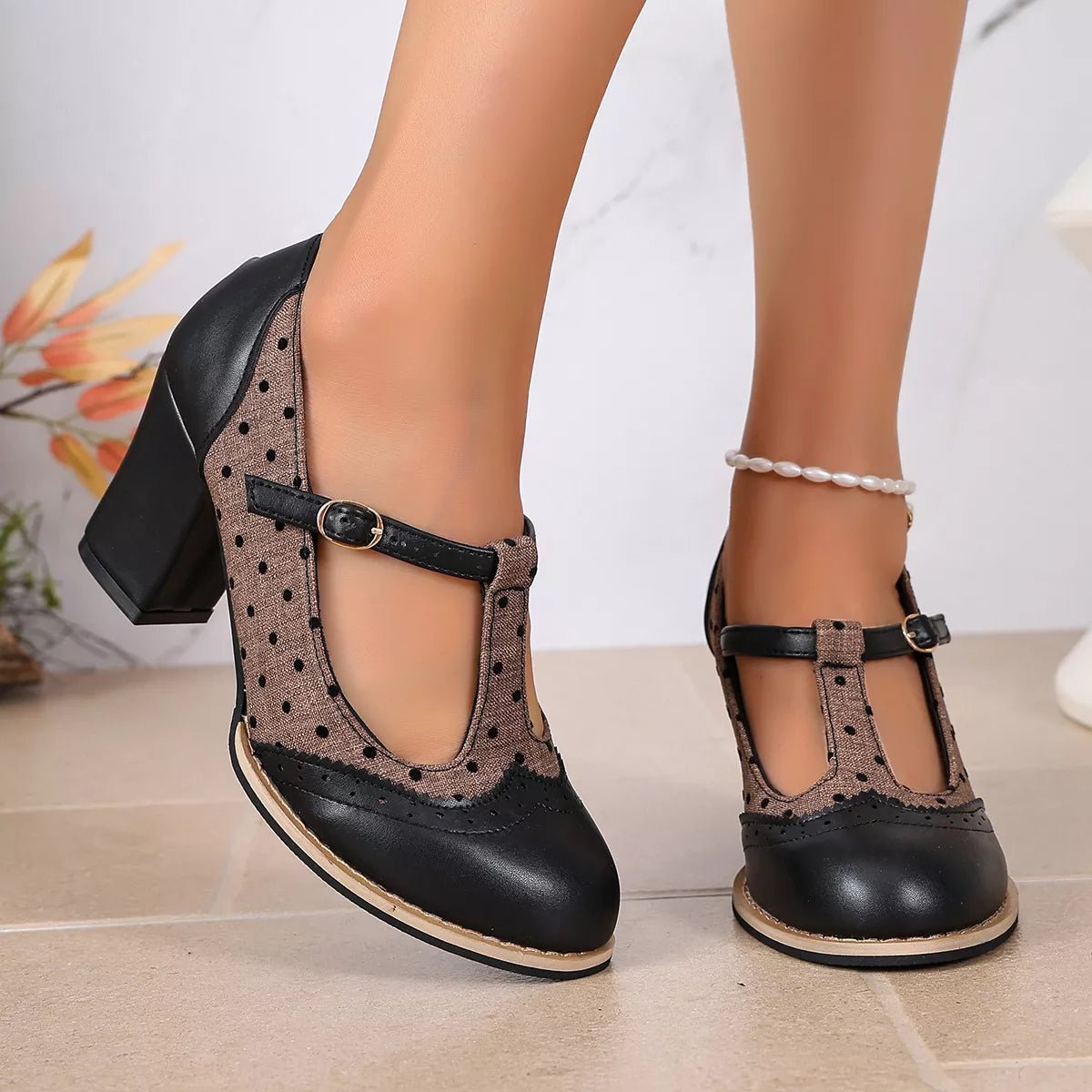 Point Toe Block Heels Pumps - Flip Flop Dynasty