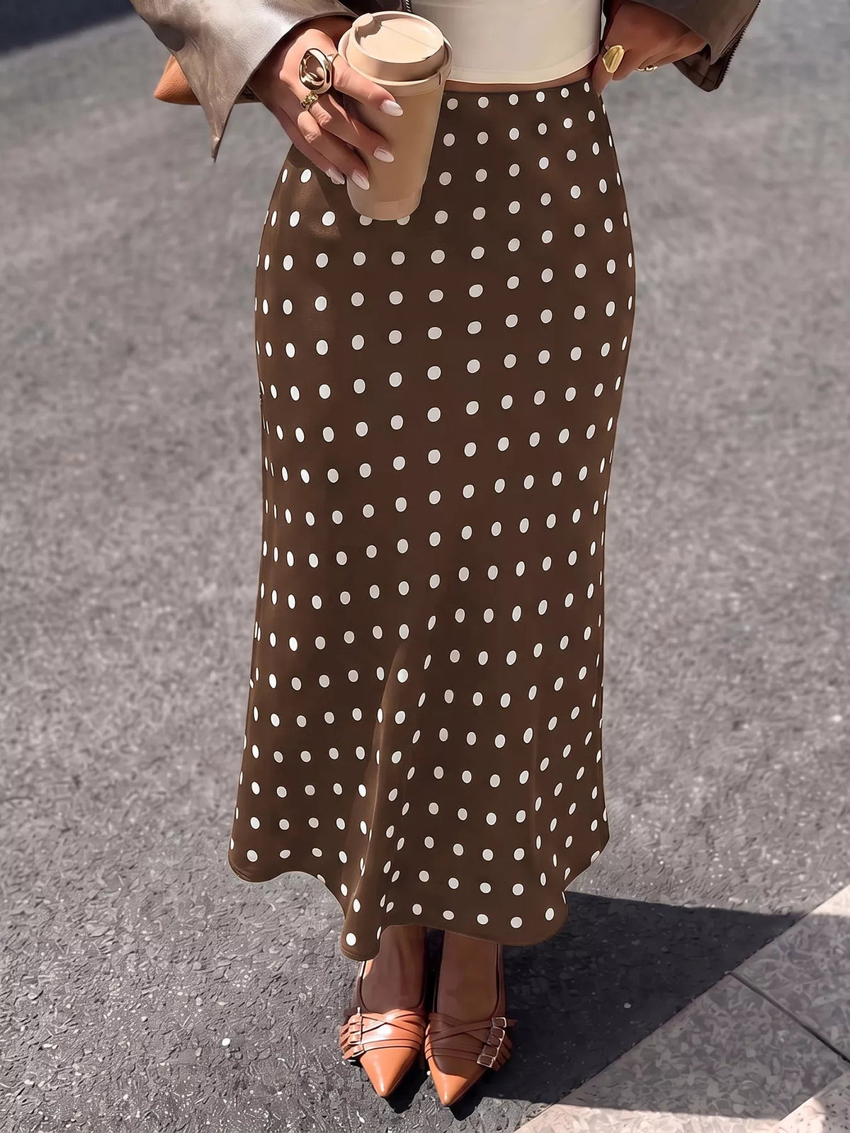 Polka Dot Midi Skirt - Flip Flop Dynasty