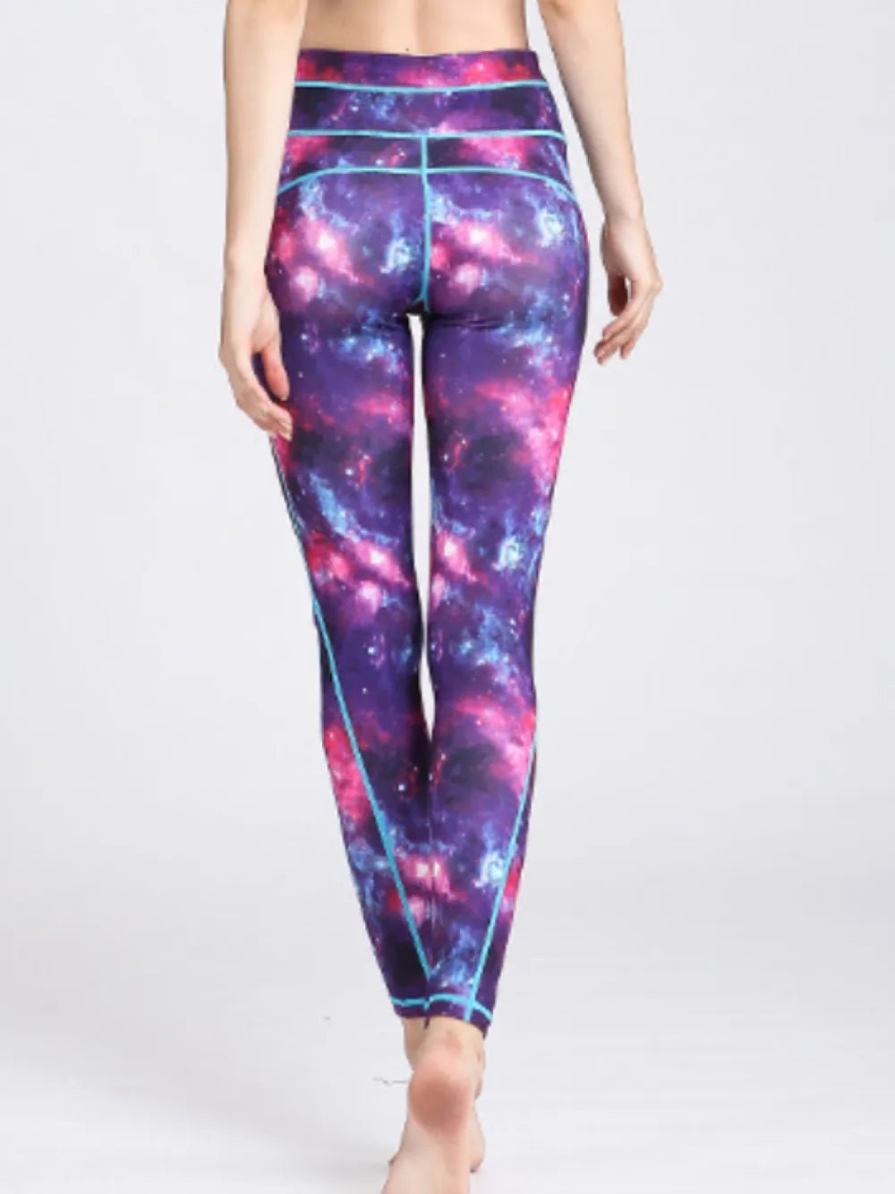 Printed Active High Waist Leggings - Flip Flop Dynasty