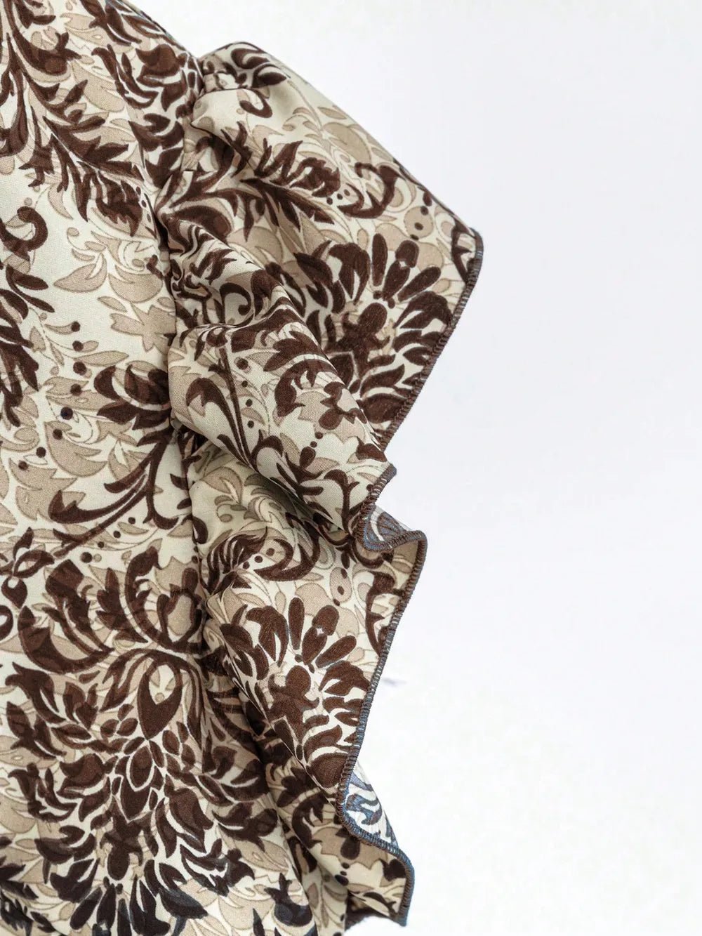 Printed Ruffled Cap Sleeve Top and Pants Set - Flip Flop Dynasty