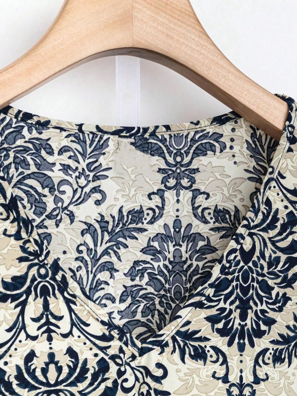 Printed Ruffled Cap Sleeve Top and Pants Set - Flip Flop Dynasty