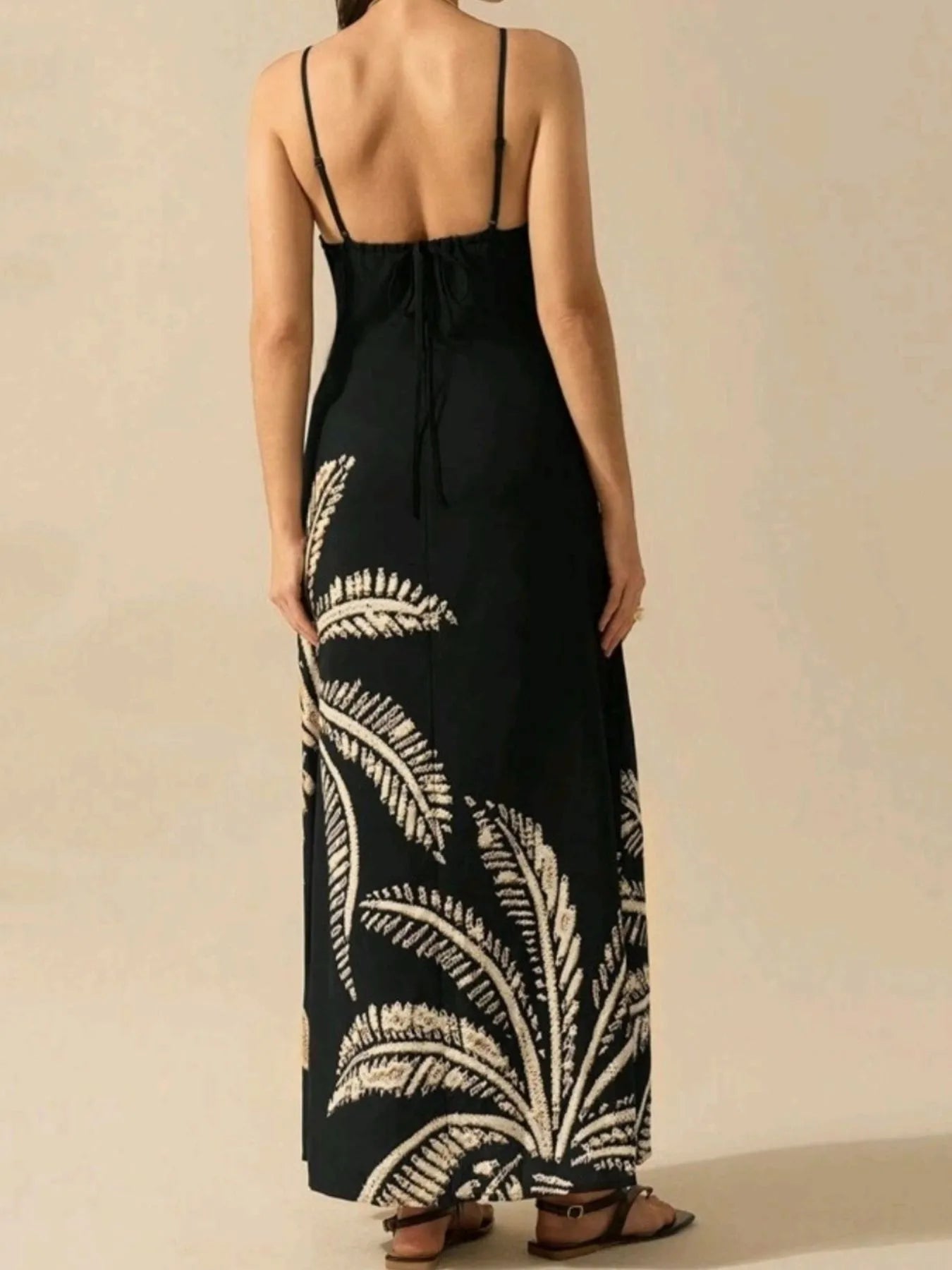 Printed Sleeveless Maxi Dress - Flip Flop Dynasty