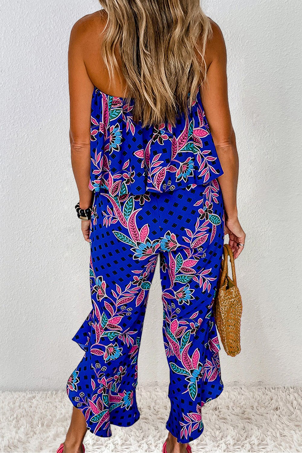 Printed Tube Jumpsuit - Flip Flop Dynasty