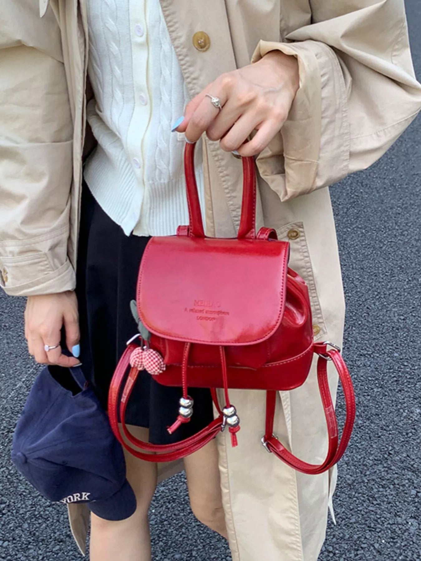 PU Leather Mini Backpack Bag - Flip Flop Dynasty
