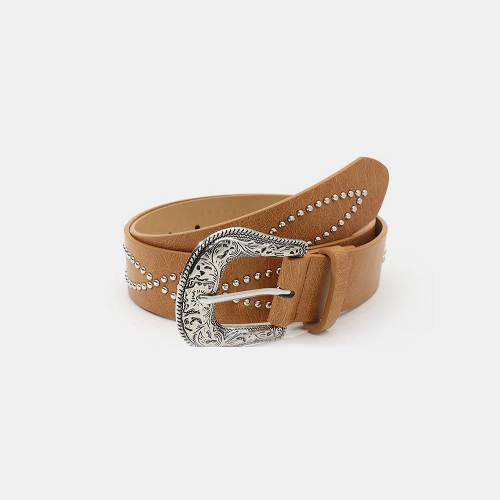 PU Leather Rhinestone Belt - Flip Flop Dynasty