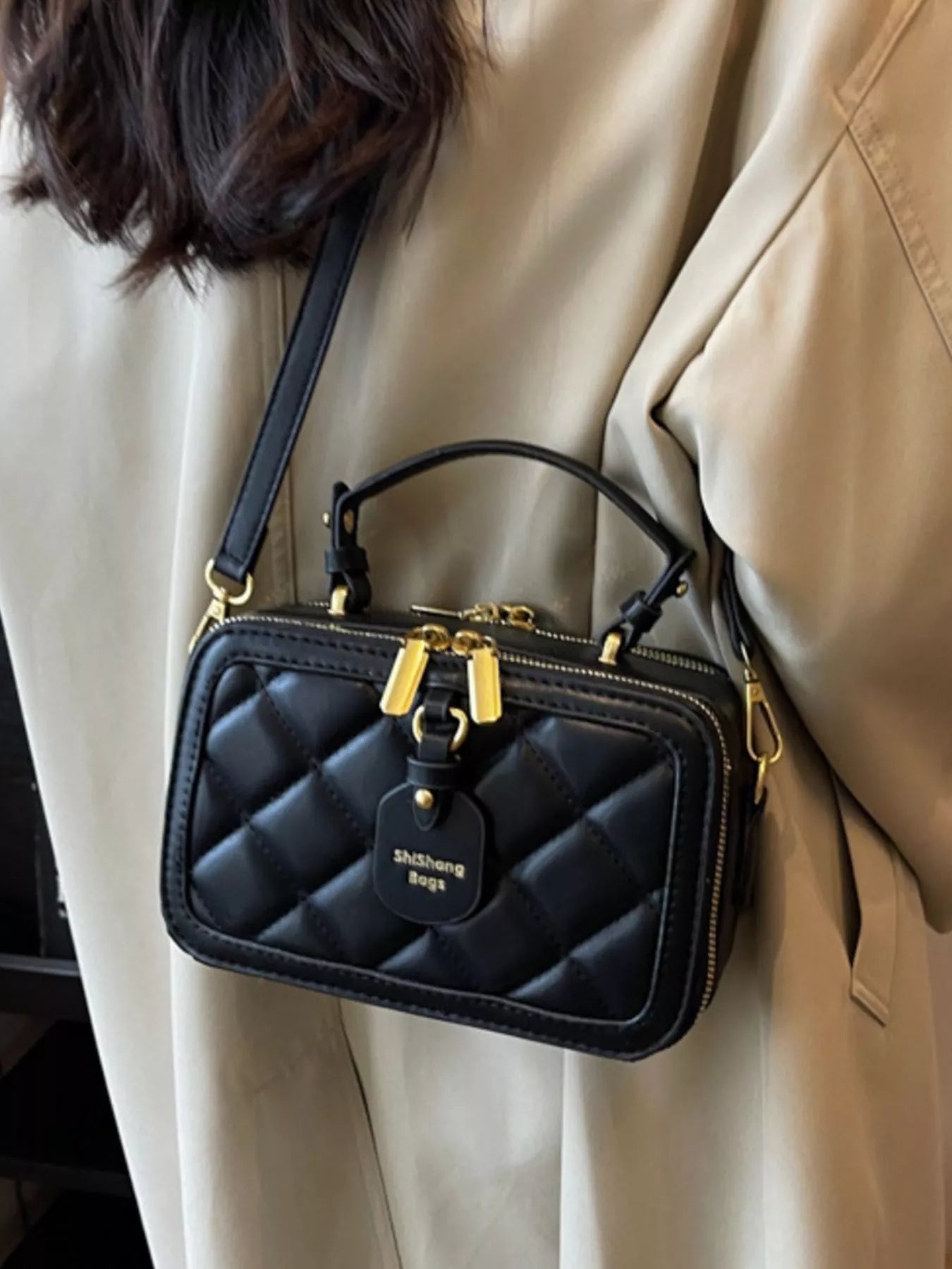 Quilted Boxy Crossbody Bag - Flip Flop Dynasty