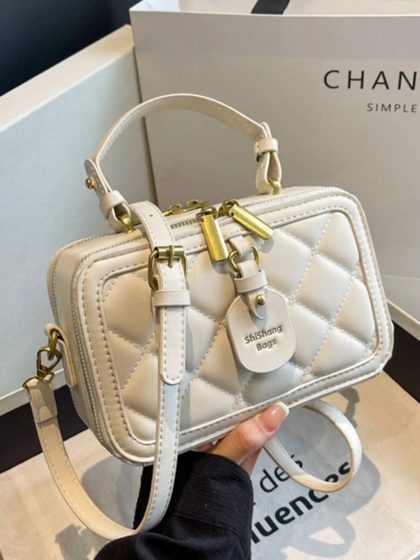 Quilted Boxy Crossbody Bag - Flip Flop Dynasty