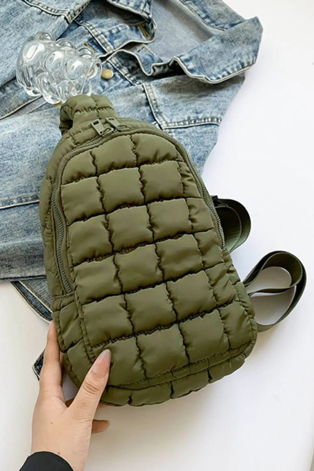 Quilted Nylon Crossbody Bag - Flip Flop Dynasty