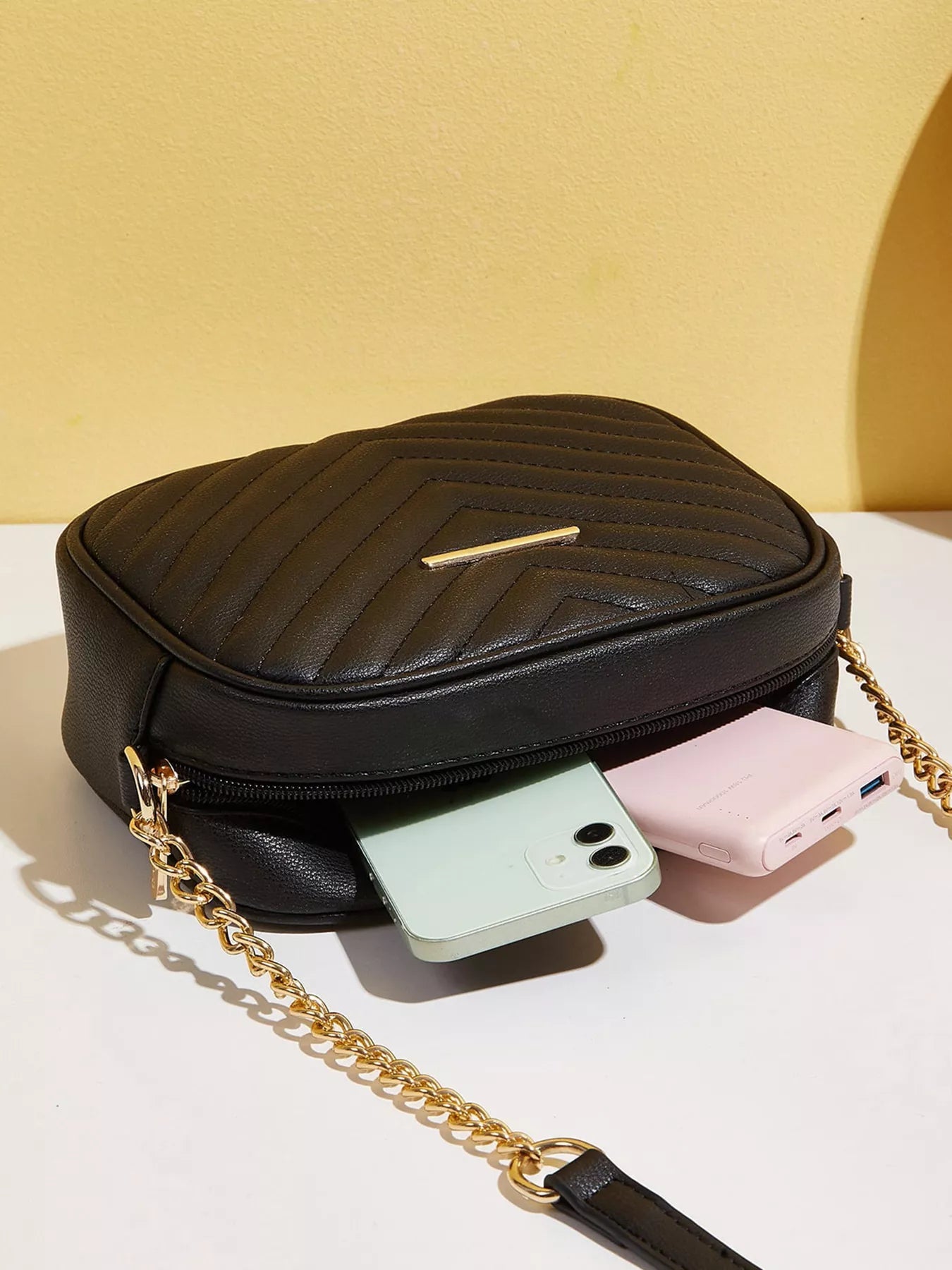 Quilted PU Leather Crossbody Bag with Tassel - Flip Flop Dynasty