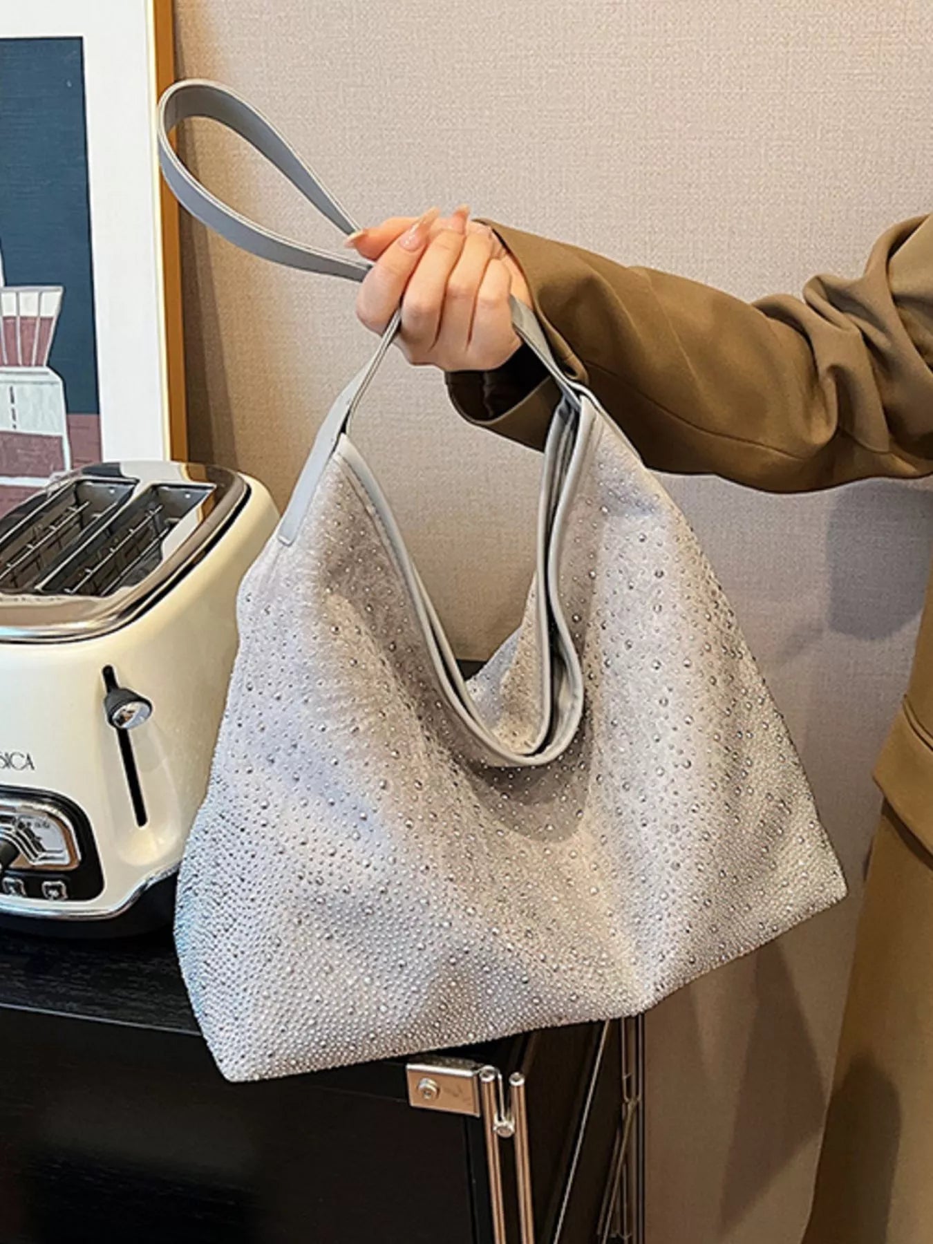 Rhinestone Tote Bag - Flip Flop Dynasty