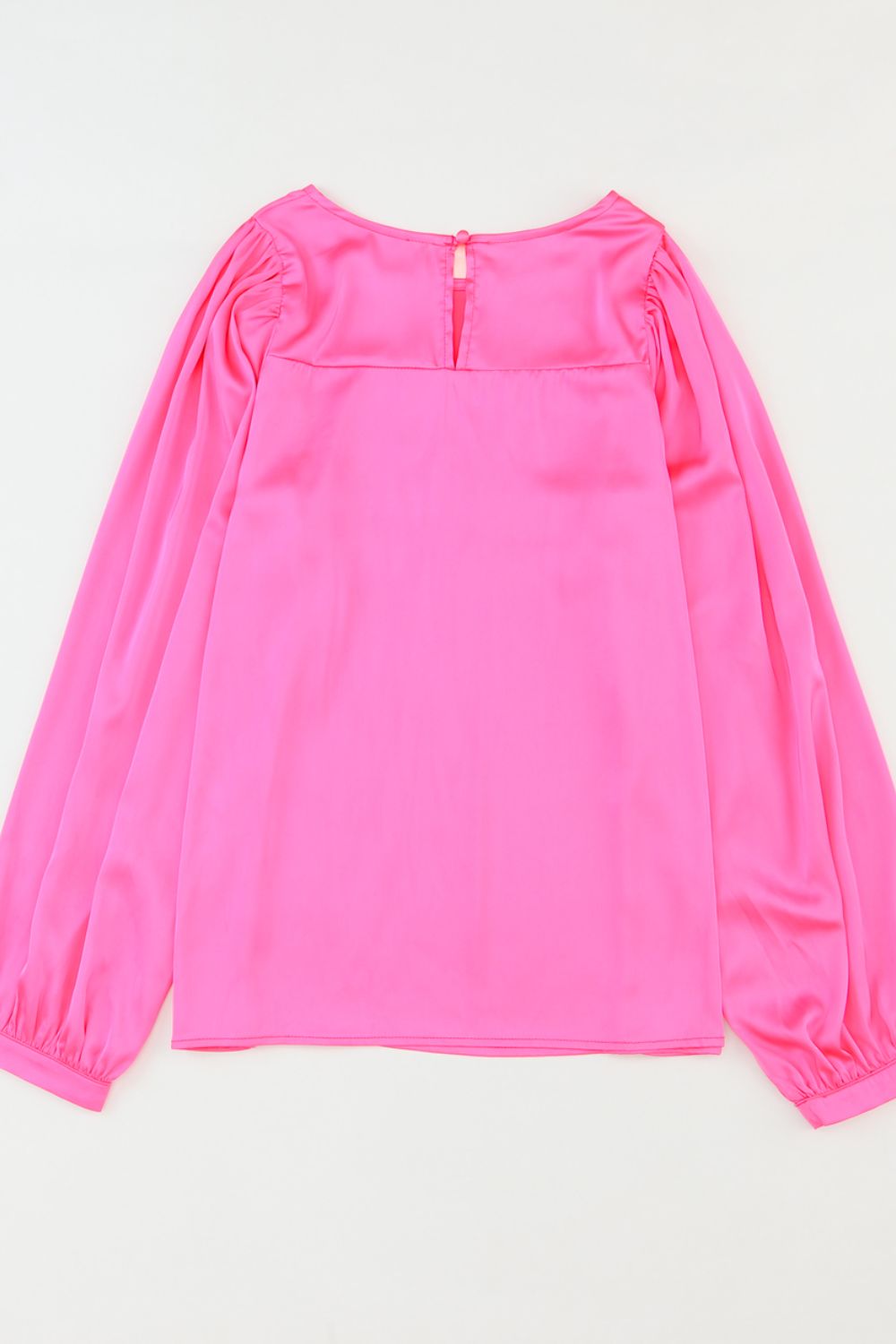 Round Neck Long Sleeve Blouse - Flip Flop Dynasty