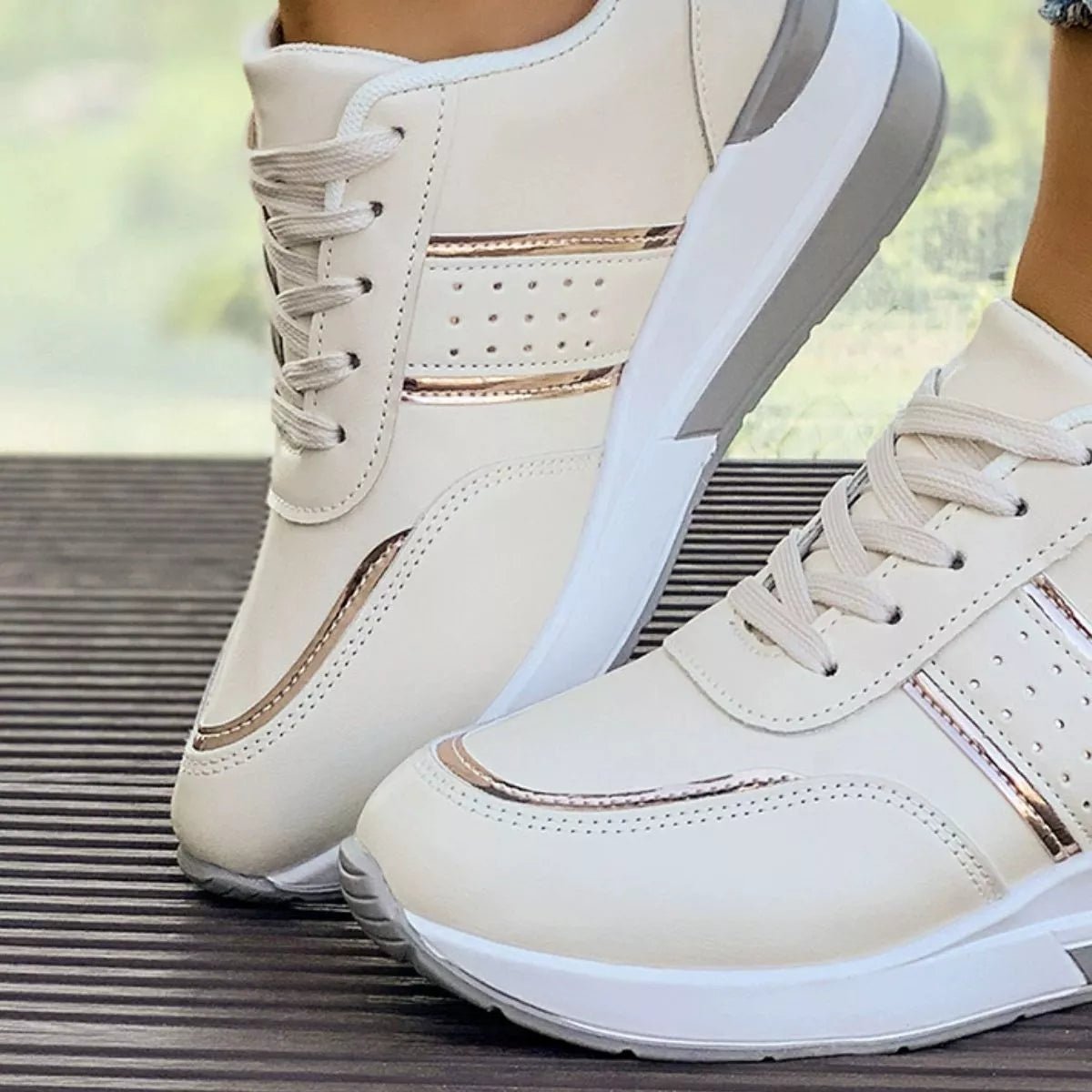 Round Toe Lace Up Sneakers - Flip Flop Dynasty
