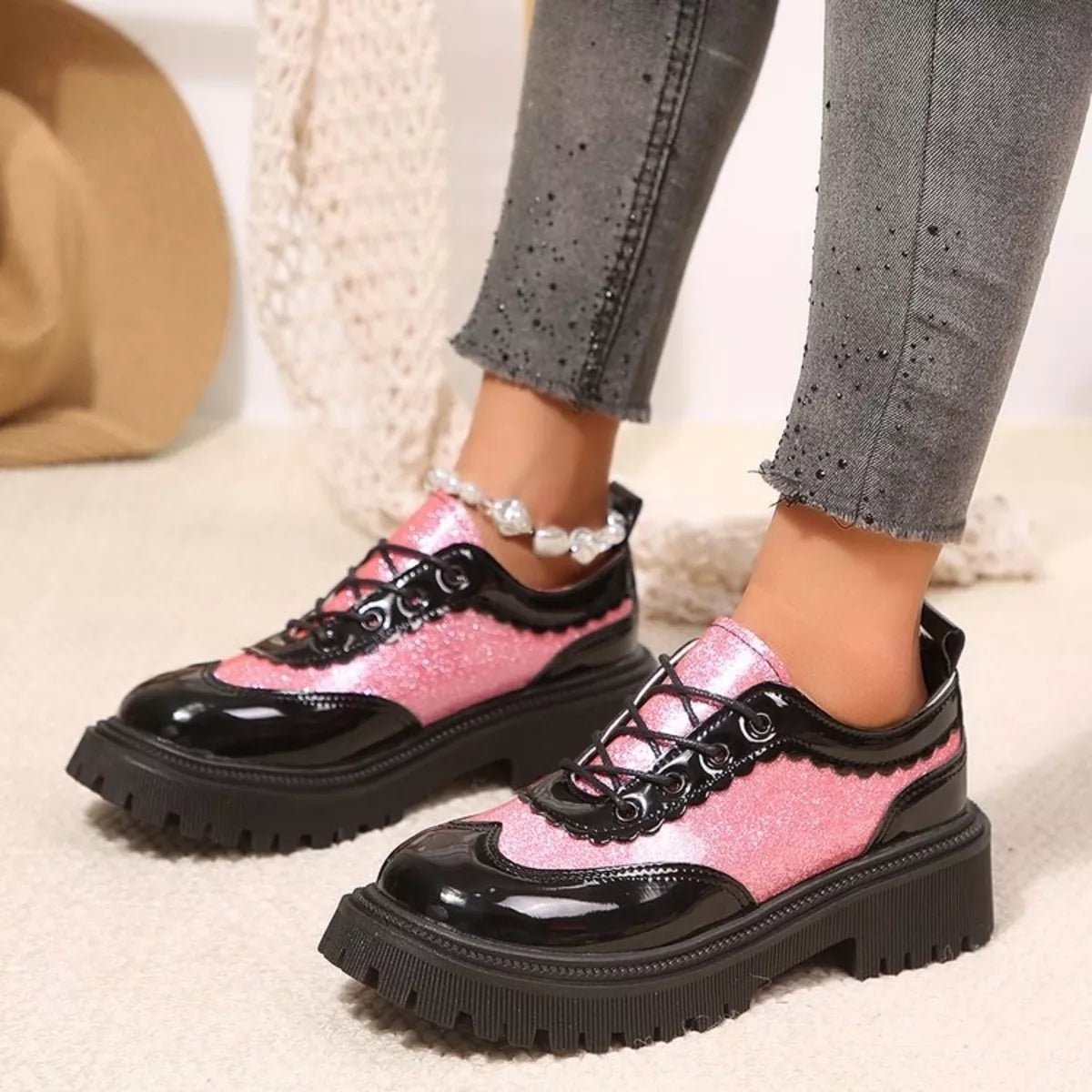 Round Toe Platform Loafers - Flip Flop Dynasty