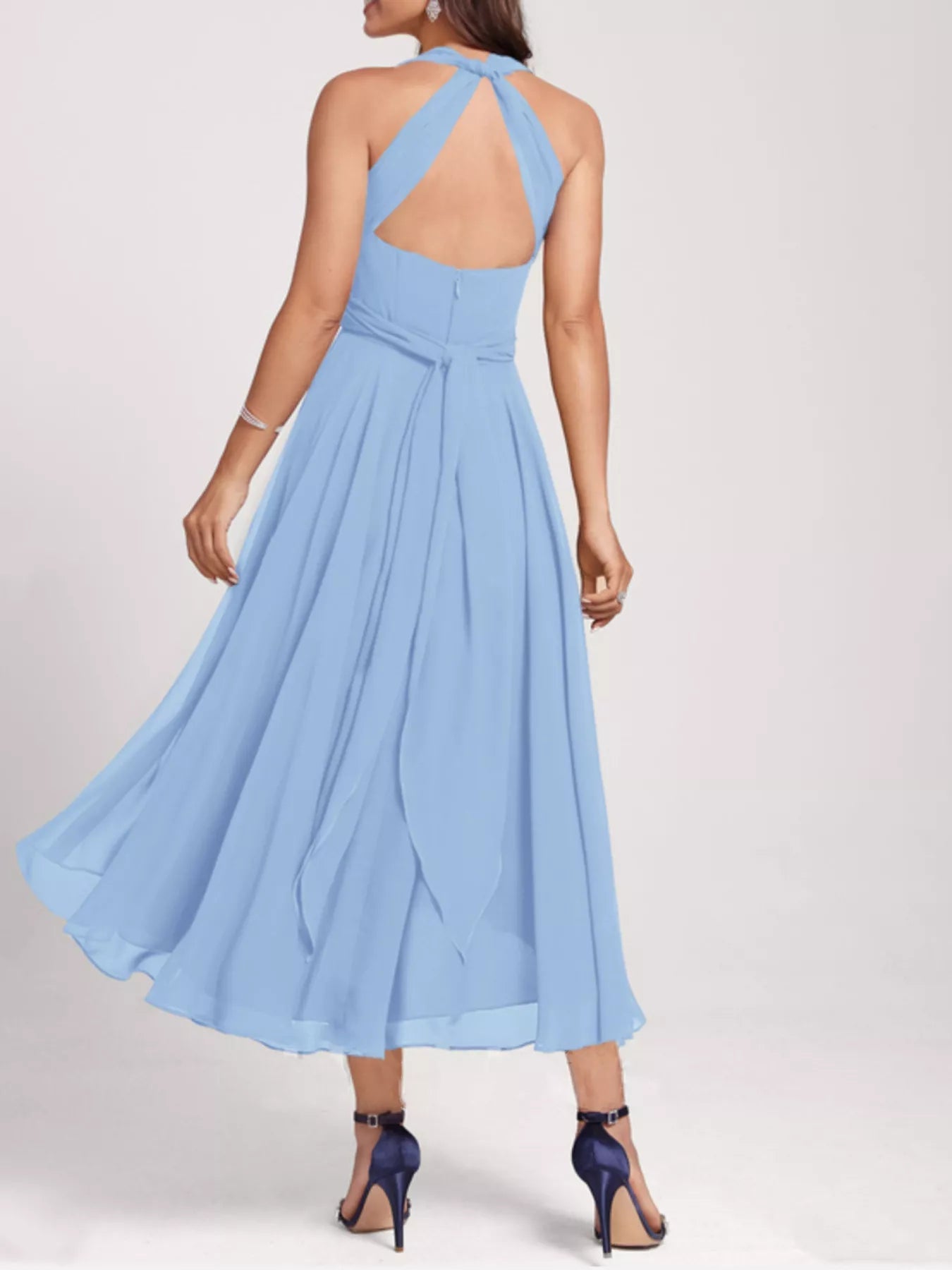 Ruched A-Line Midi Dress - Flip Flop Dynasty
