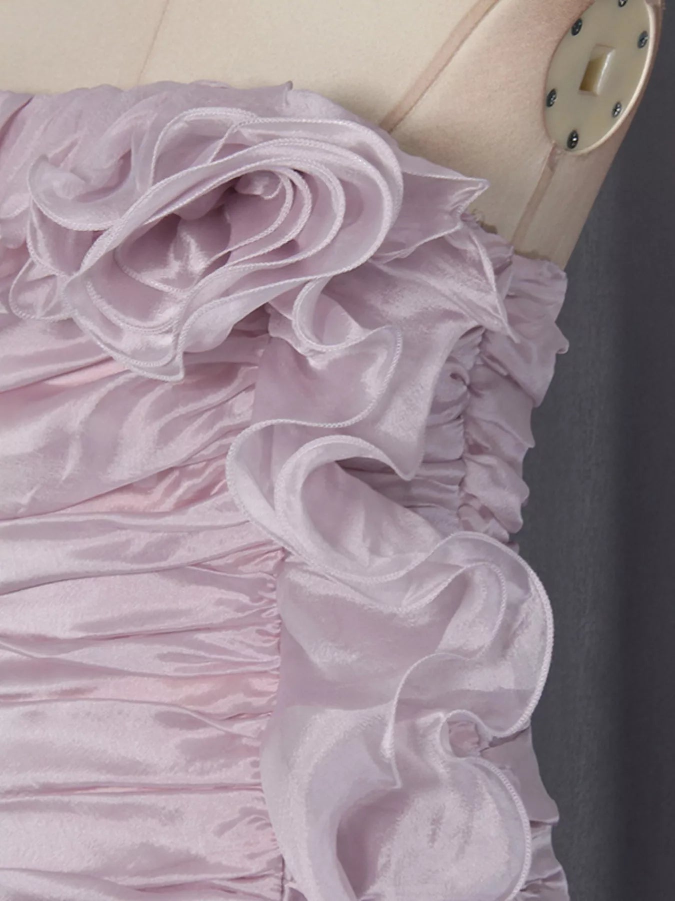 Ruffled High - Low Strapless Dress - Flip Flop Dynasty