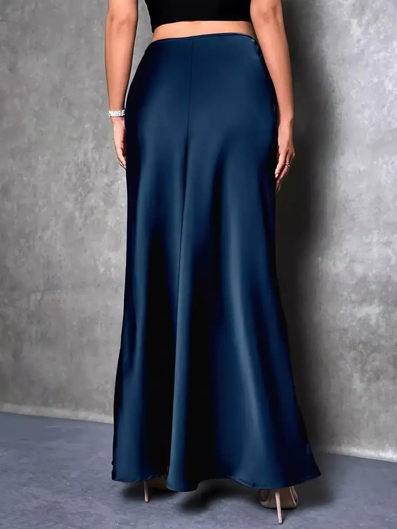 Satin High Waist Maxi Skirt - Flip Flop Dynasty