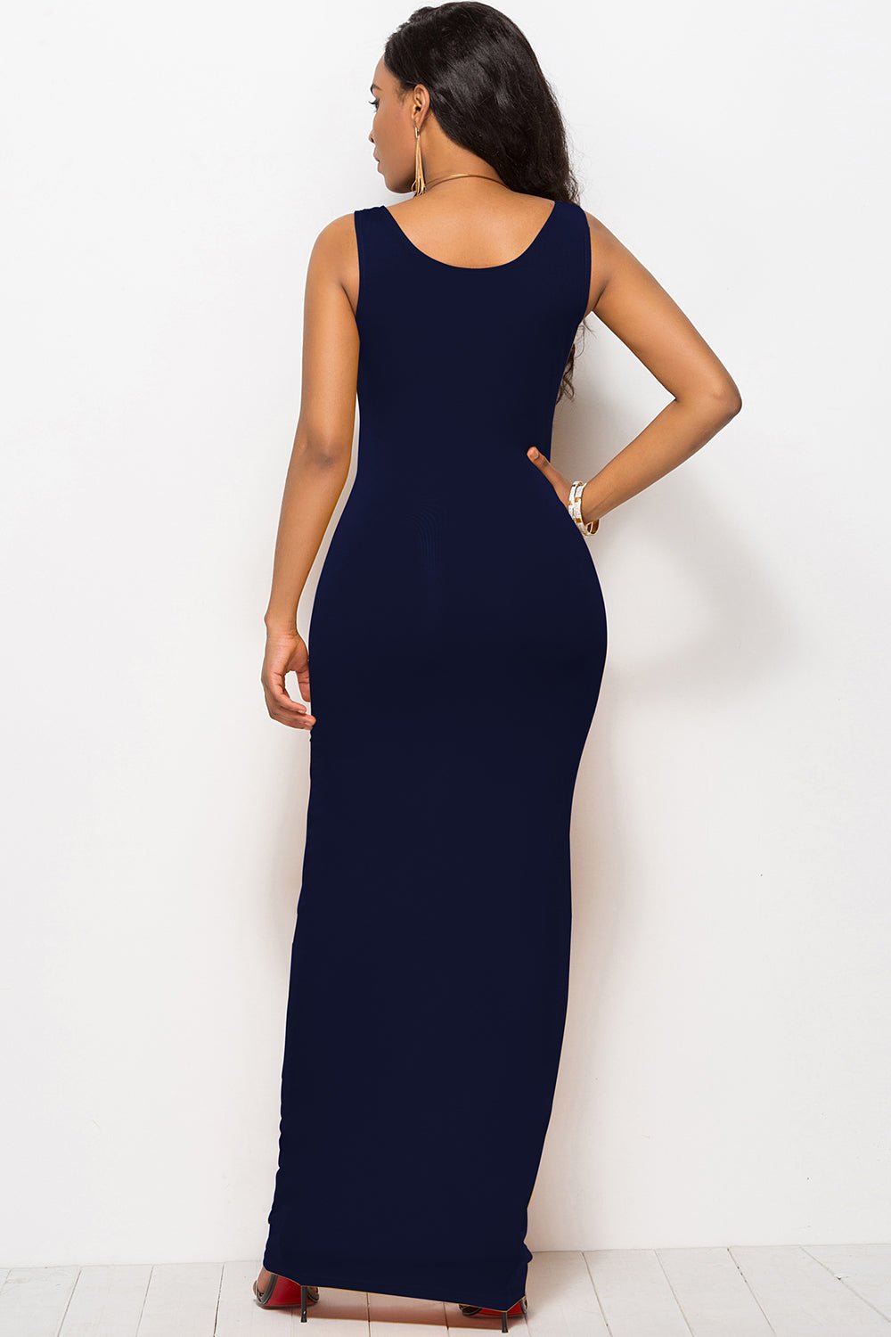 Scoop Neck Wide Strap Maxi Dress - Flip Flop Dynasty