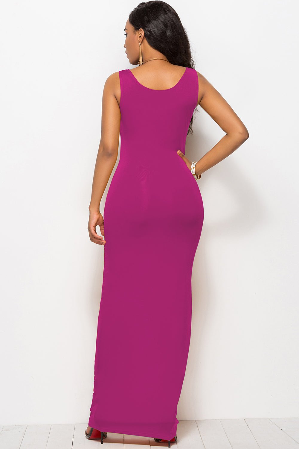 Scoop Neck Wide Strap Maxi Dress - Flip Flop Dynasty