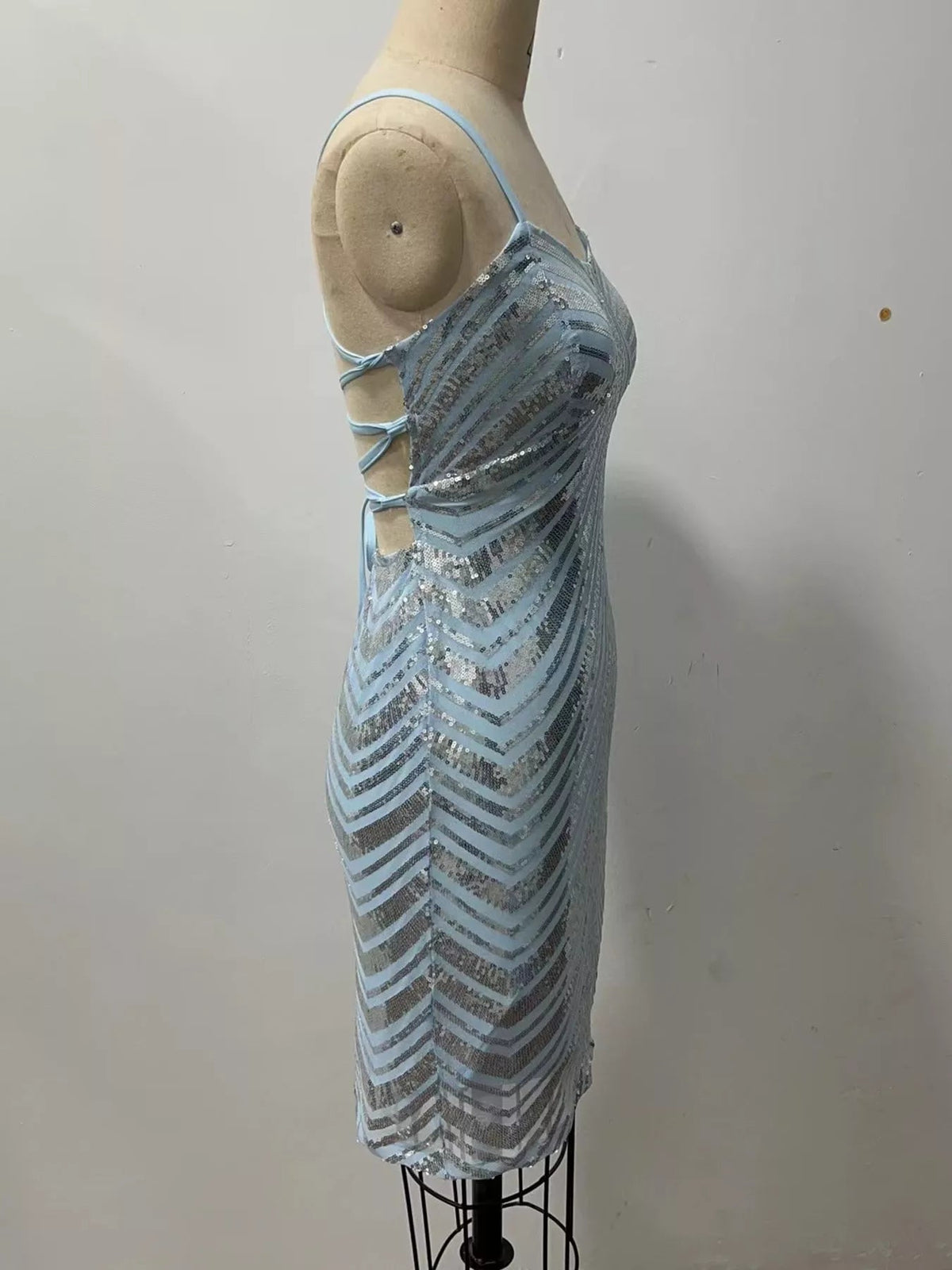 Sequin Embellished Bodycon Mini Dress - Flip Flop Dynasty