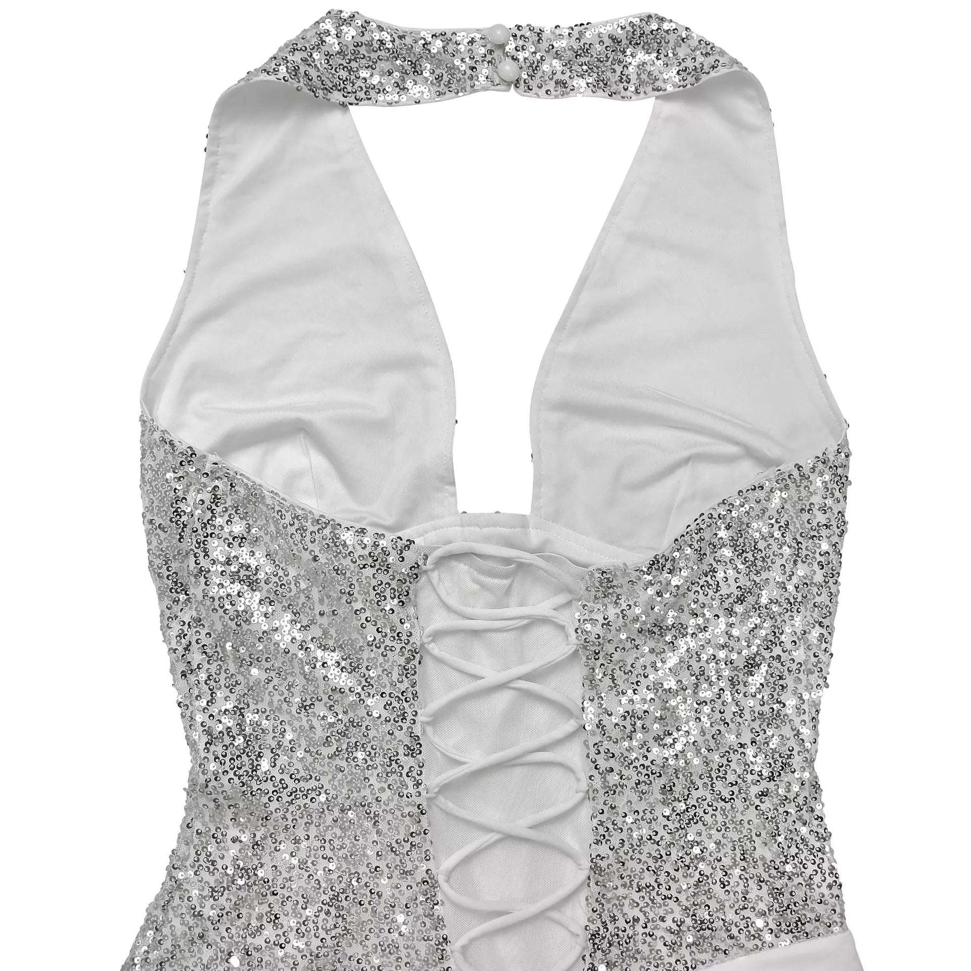 Sequin Halter Neck Maxi Dress - Flip Flop Dynasty