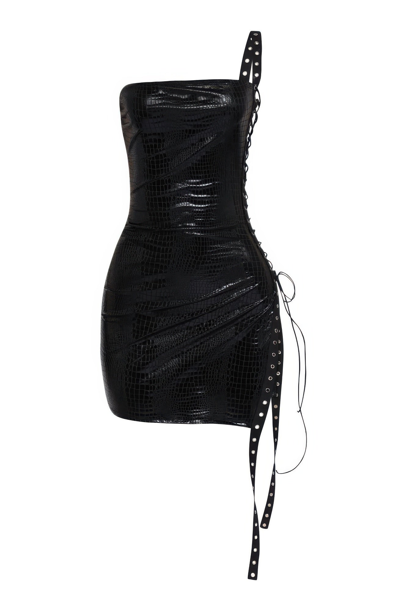 Side Open Lace Up Tube Dress - Flip Flop Dynasty