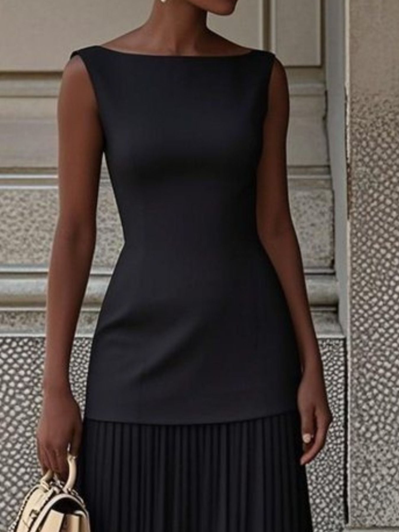 Sleeveless Pleated Maxi Dress - Flip Flop Dynasty