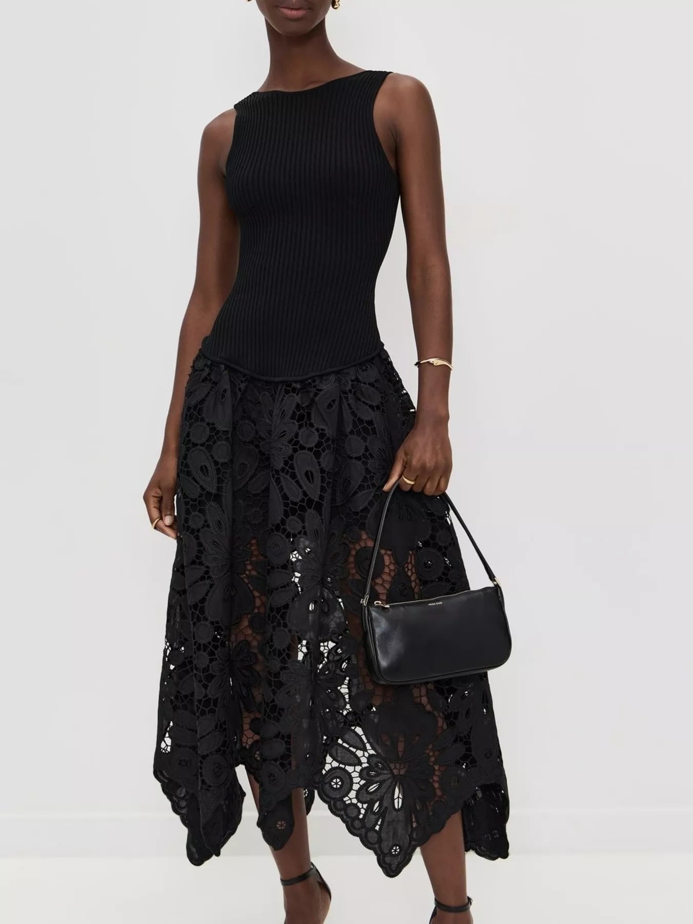 Sleeveless Ribbed Crochet Midi Dress - Flip Flop Dynasty