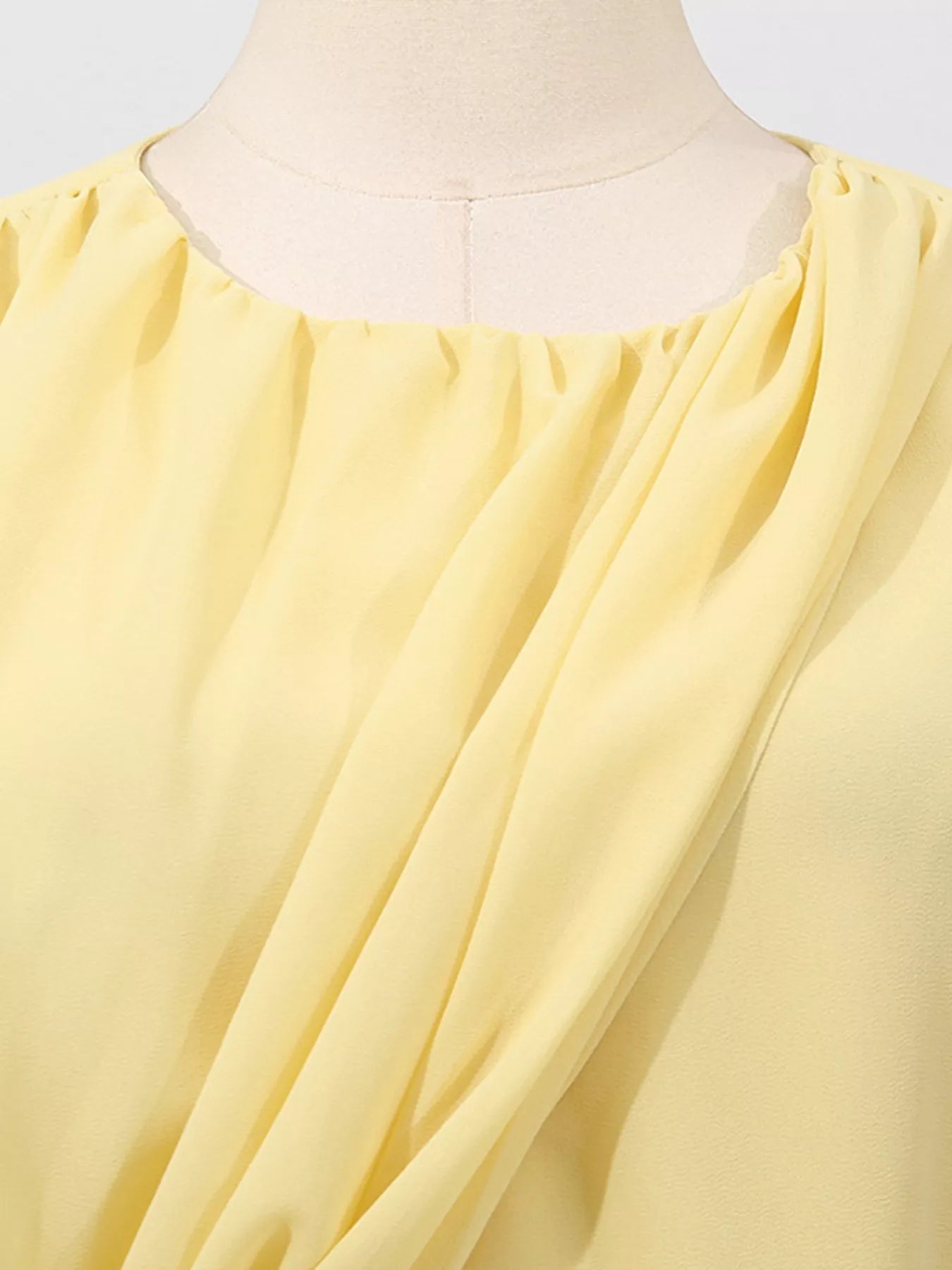 Sleeveless Ruched High - Slit Maxi Dress - Flip Flop Dynasty