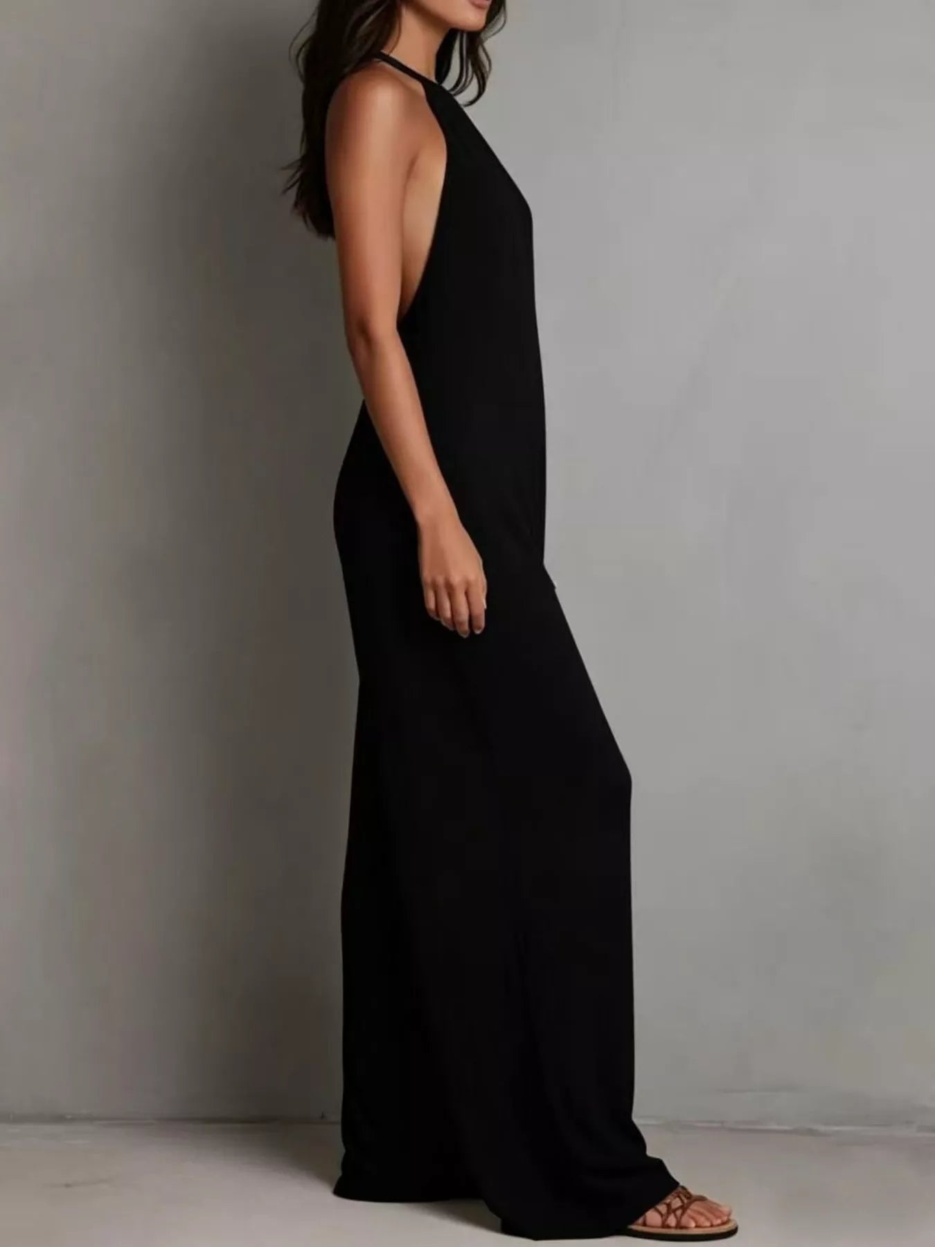 Sleeveless Wide Leg Jumpsuit - Flip Flop Dynasty
