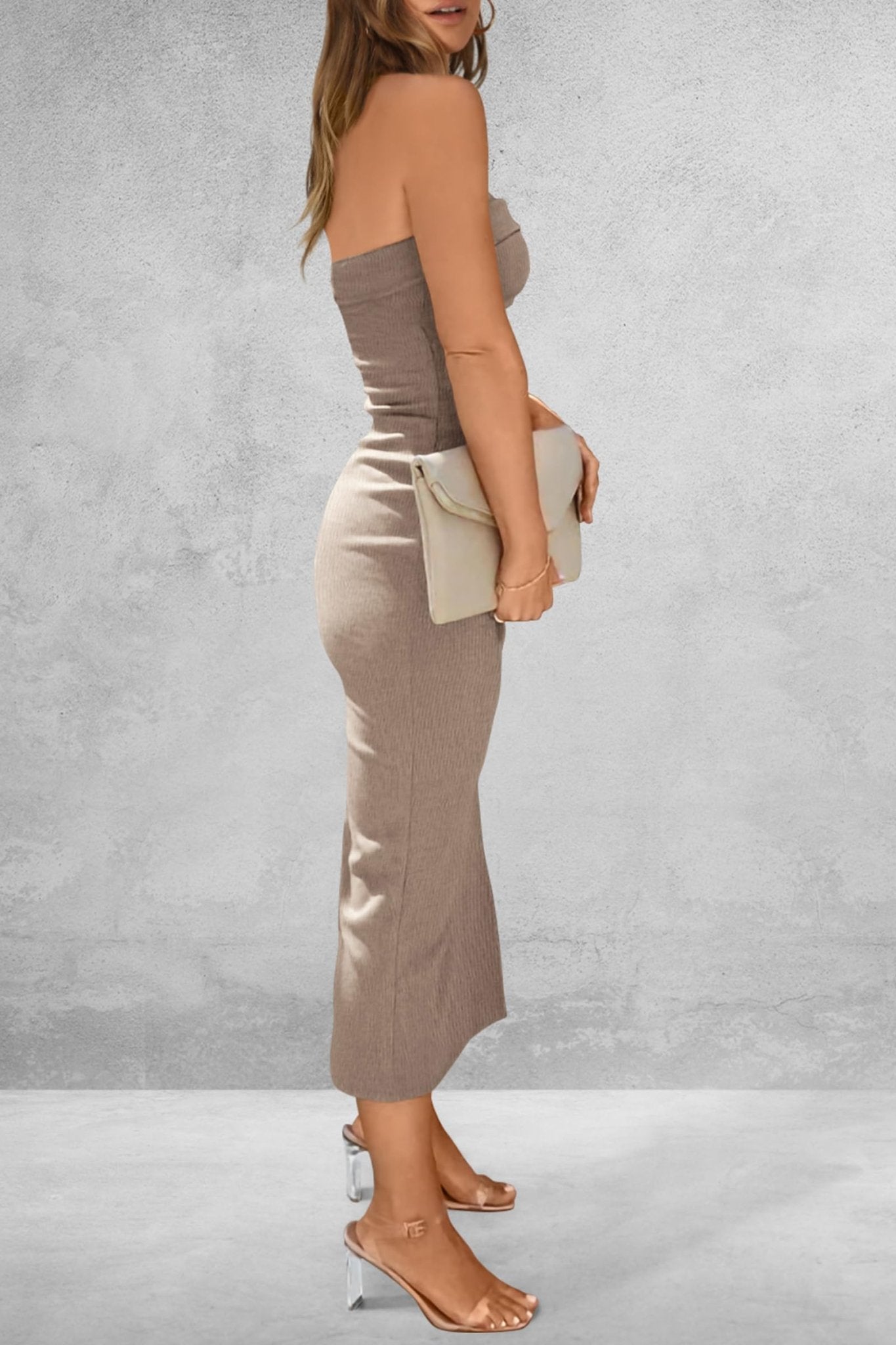 Slit Tube Midi Dress - Flip Flop Dynasty